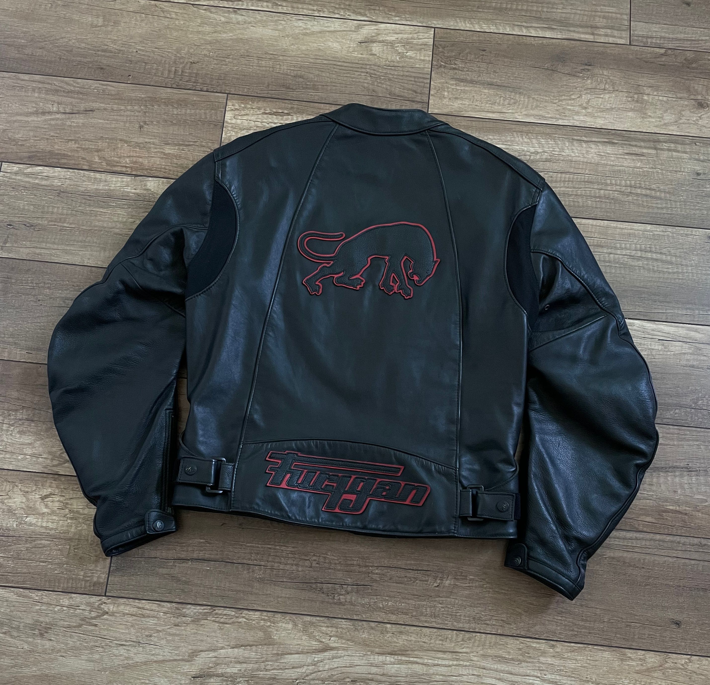 Harley Davidson Furygan Black Leather Biker Moto Jacket Size US L / EU 52-54 / 3 - 1 Thumbnail