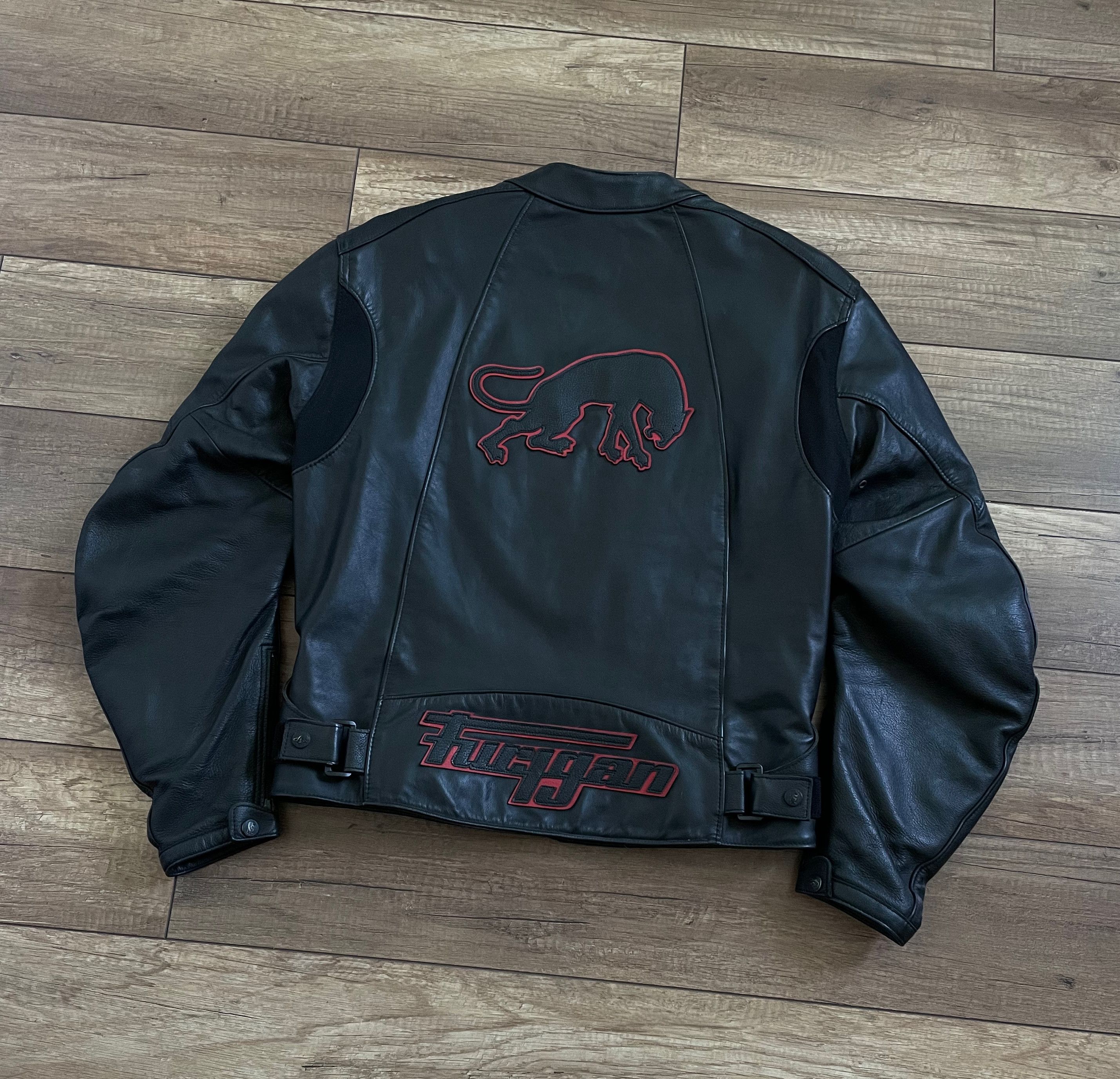 Pre-owned Furygan X Harley Davidson Furygan Black Leather Biker Moto Jacket