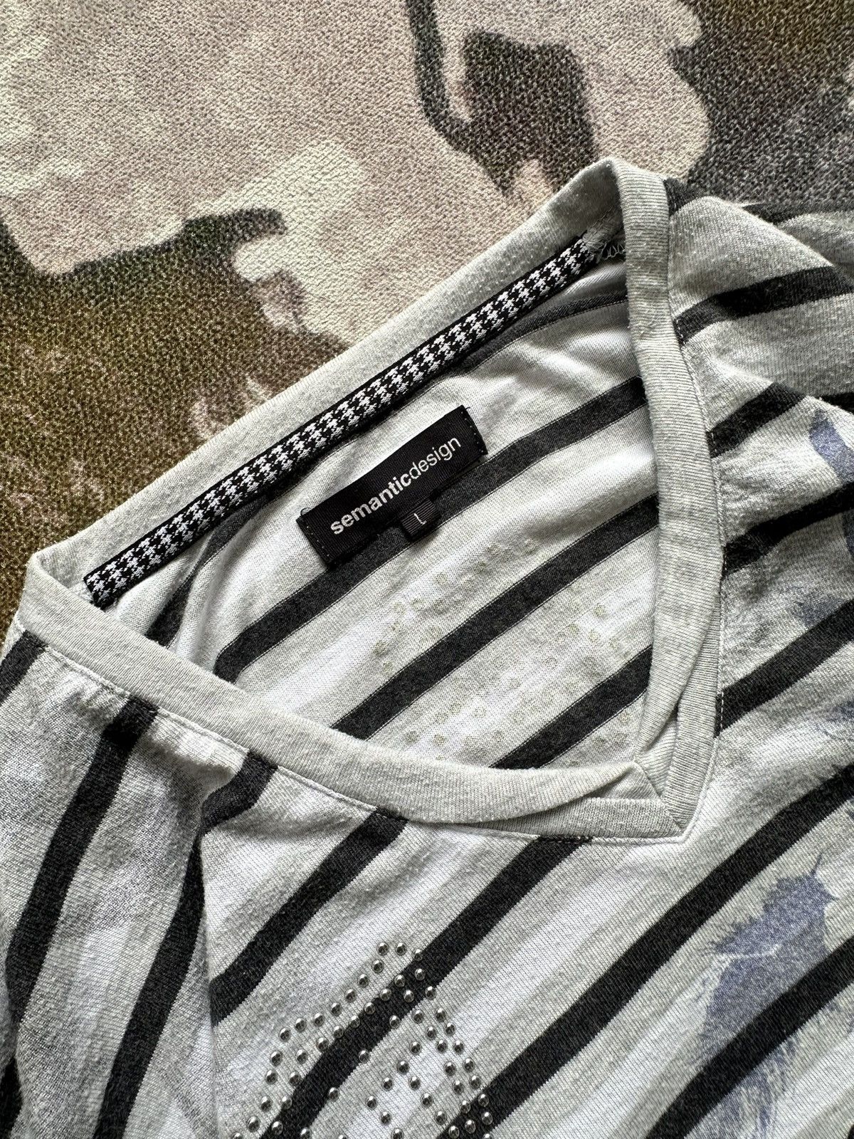 semanticdesign FW15 Semanticdesign poem striped tee long sleeve Size US M / EU 48-50 / 2 - 4 Thumbnail