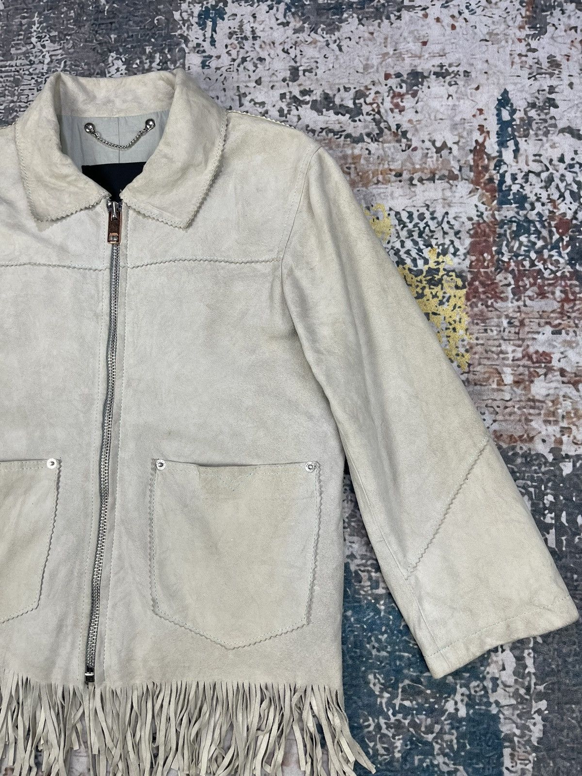 Diesel Diesel Goat Skin Suede Western Fringe Jackets Size M / US 6-8 / IT 42-44 - 4 Thumbnail