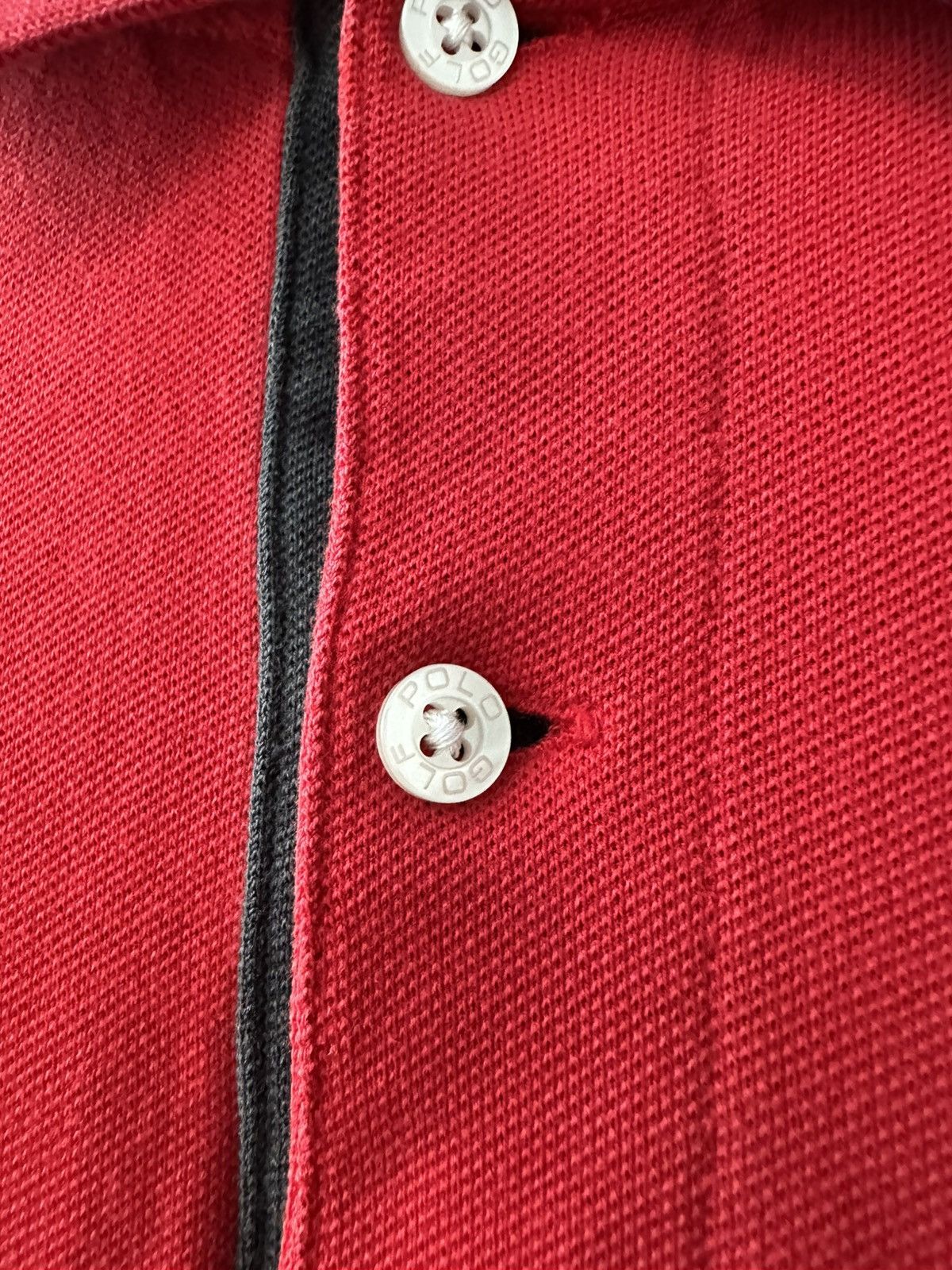 Polo Ralph Lauren Vintage Polo Ralph Lauren Red Polos Black Logo Size US XL / EU 56 / 4 - 15 Thumbnail