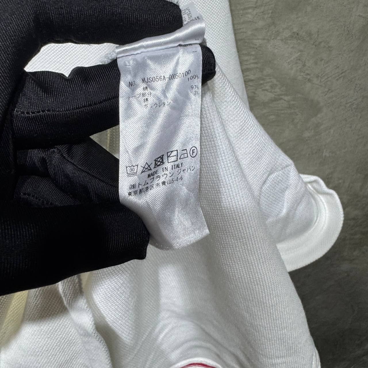 Thom Browne Thom Browne Center Back Stripe Pique Tee Size US L / EU 52-54 / 3 - 14 Thumbnail