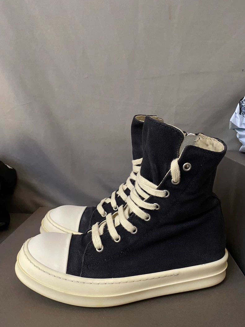 Rick Owens Rick Owens Canvas High-Top Sneakers-yf Size US 9.5 / EU 42-43 - 1 Thumbnail
