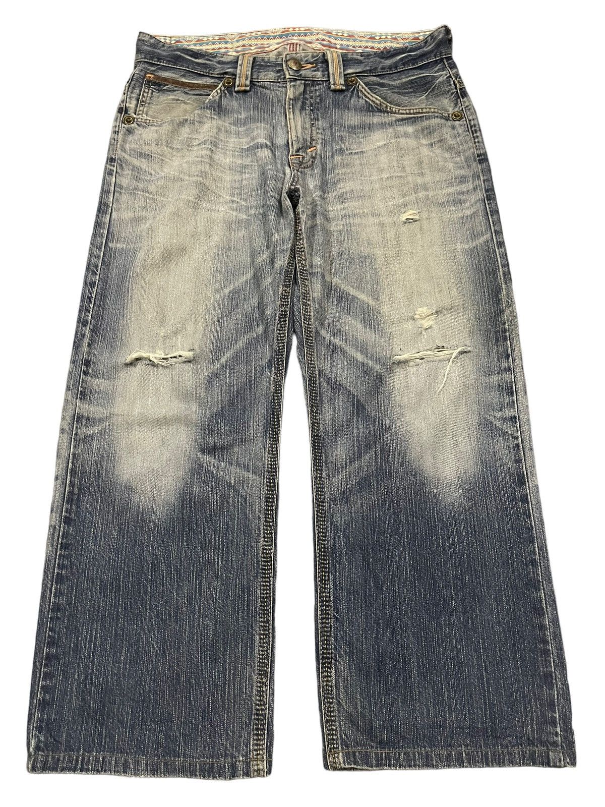 Edwin Edwin Exclusive Vintage Blue Wash Style Baggy Jeans Size US 35 - 1 Thumbnail