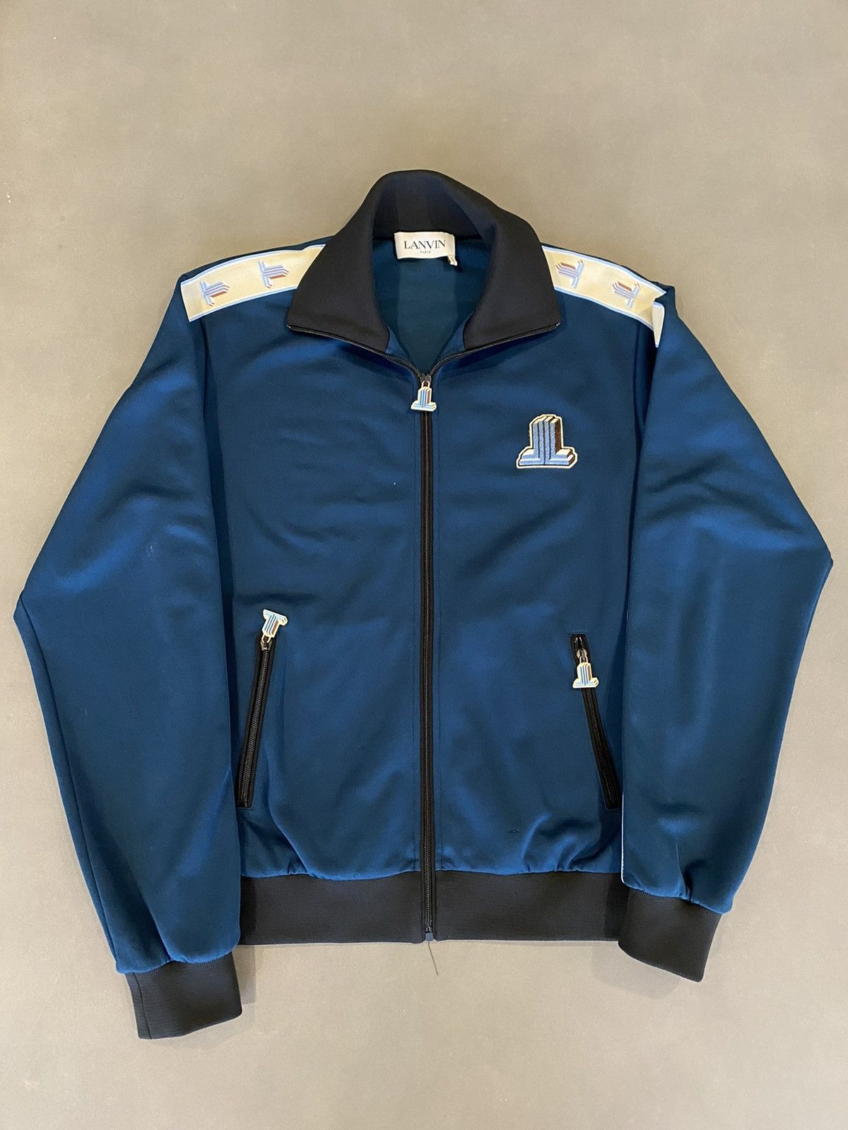 Lanvin Lanvin Zip Up Track Jacket Size US XL / EU 56 / 4 - 1 Thumbnail