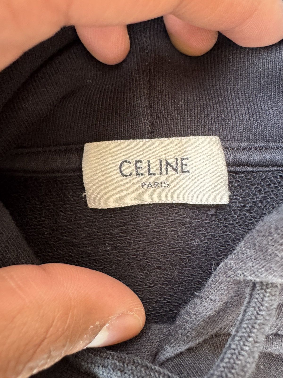 Celine Celine Back Logo Hoodie Size US XS / EU 42 / 0 - 3 Thumbnail