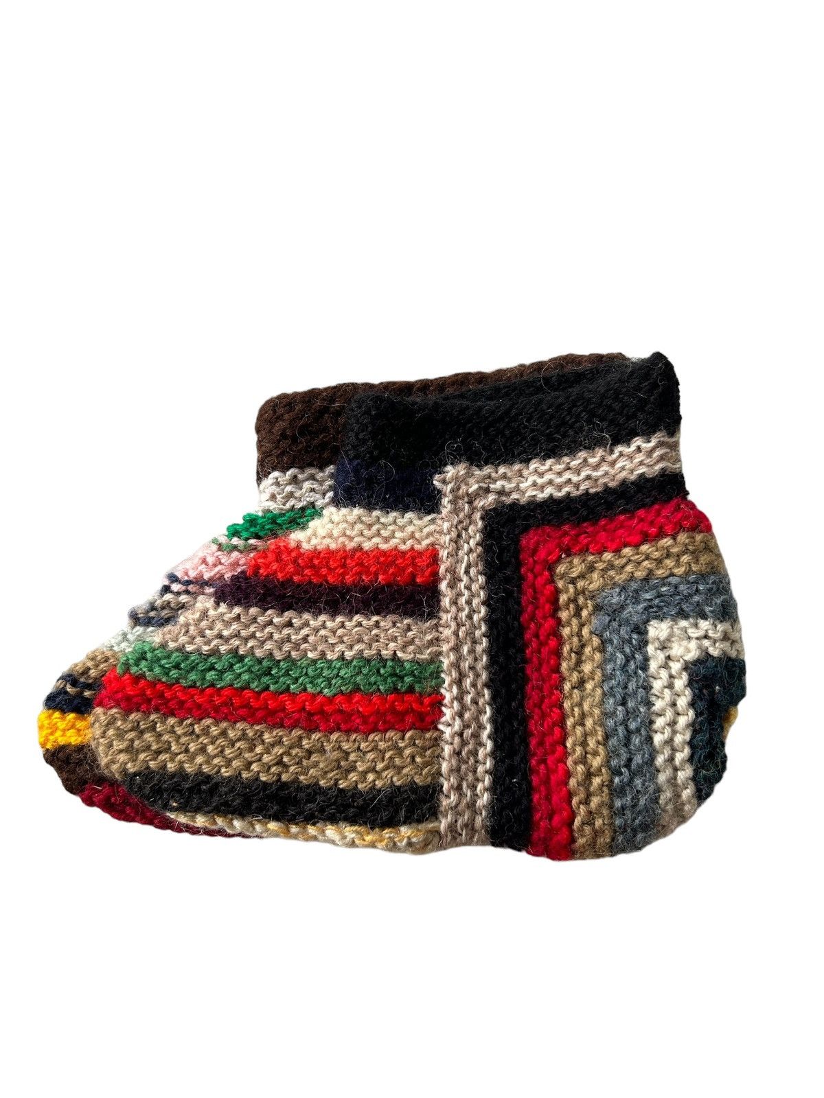 Japanese Brand × Kapital × Vintage 🌈 Hippies Style Crochet Knitted Handmade short Socks Size ONE SIZE - 3 Thumbnail