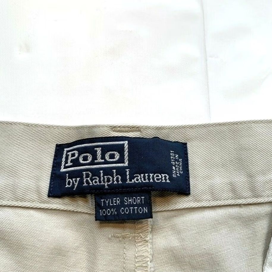 Polo Ralph Lauren Polo Ralph Lauren Tyler Shorts Mens 34 Chino Beige Pleated Logo 90s Summer Casual Outdoor Beach Shirt/Bottoms Size US S / EU 44-46 / 1 - 4 Thumbnail