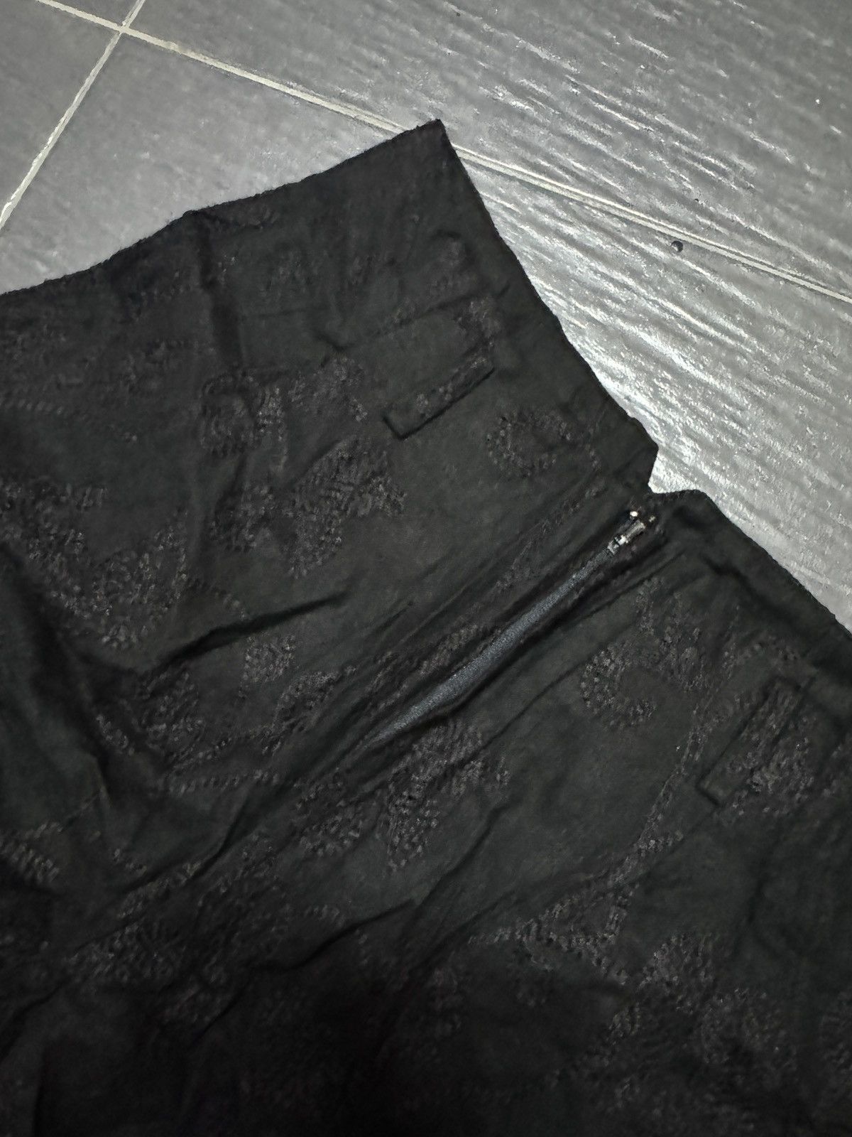 Designer HAUS OF PBK LINEN EMBROIDERY TROUSER Size US 31 - 3 Thumbnail