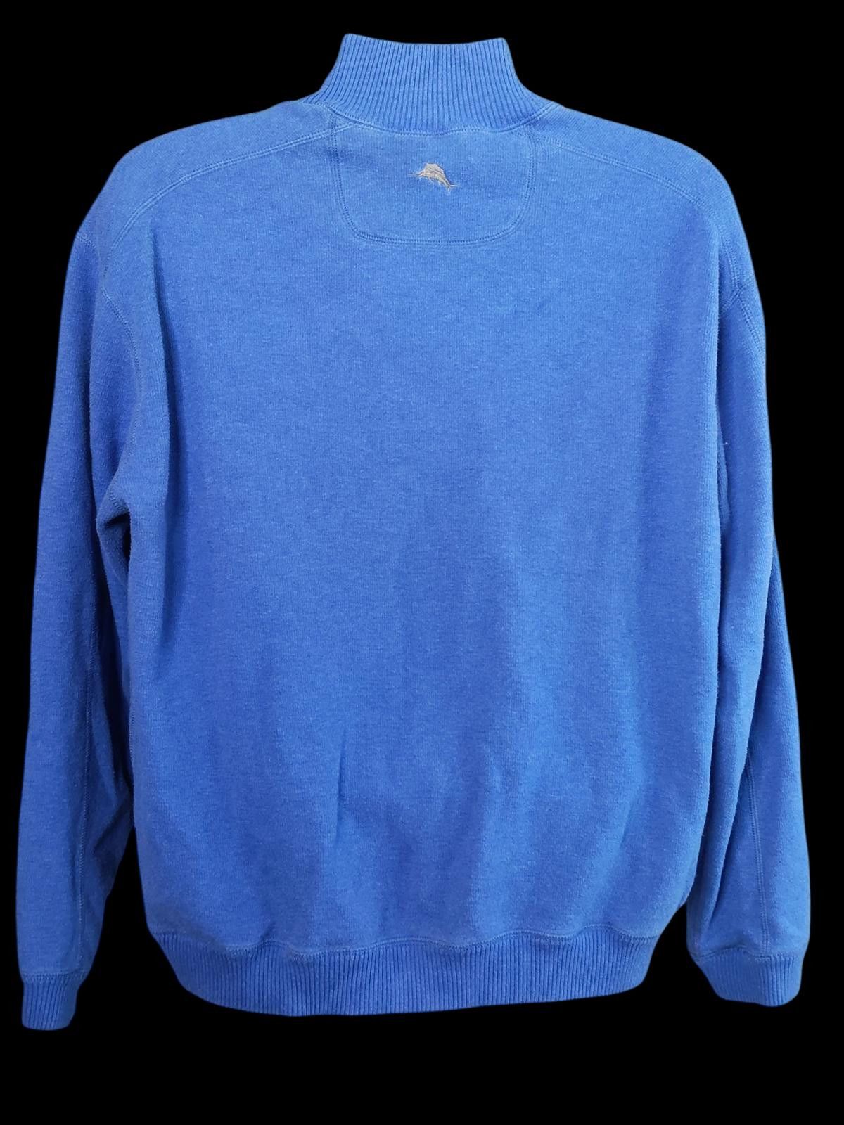 Tommy Bahama Tommy Bahama Men's Blue Half-Zip Sweatshirt Pullover Size US XL / EU 56 / 4 - 5 Thumbnail