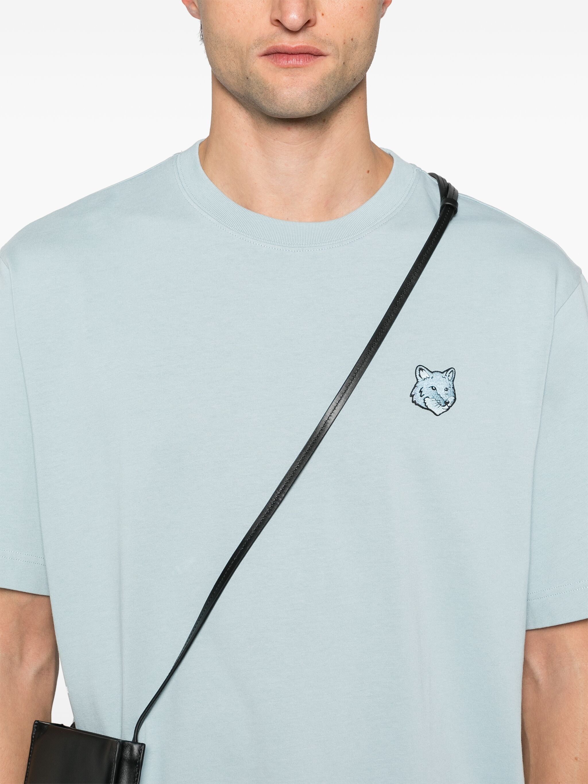 Maison Kitsune o1s22i1n1124 Oversized Bold Fox Head T-Shirt in Light Blue Size US S / EU 44-46 / 1 - 5 Thumbnail