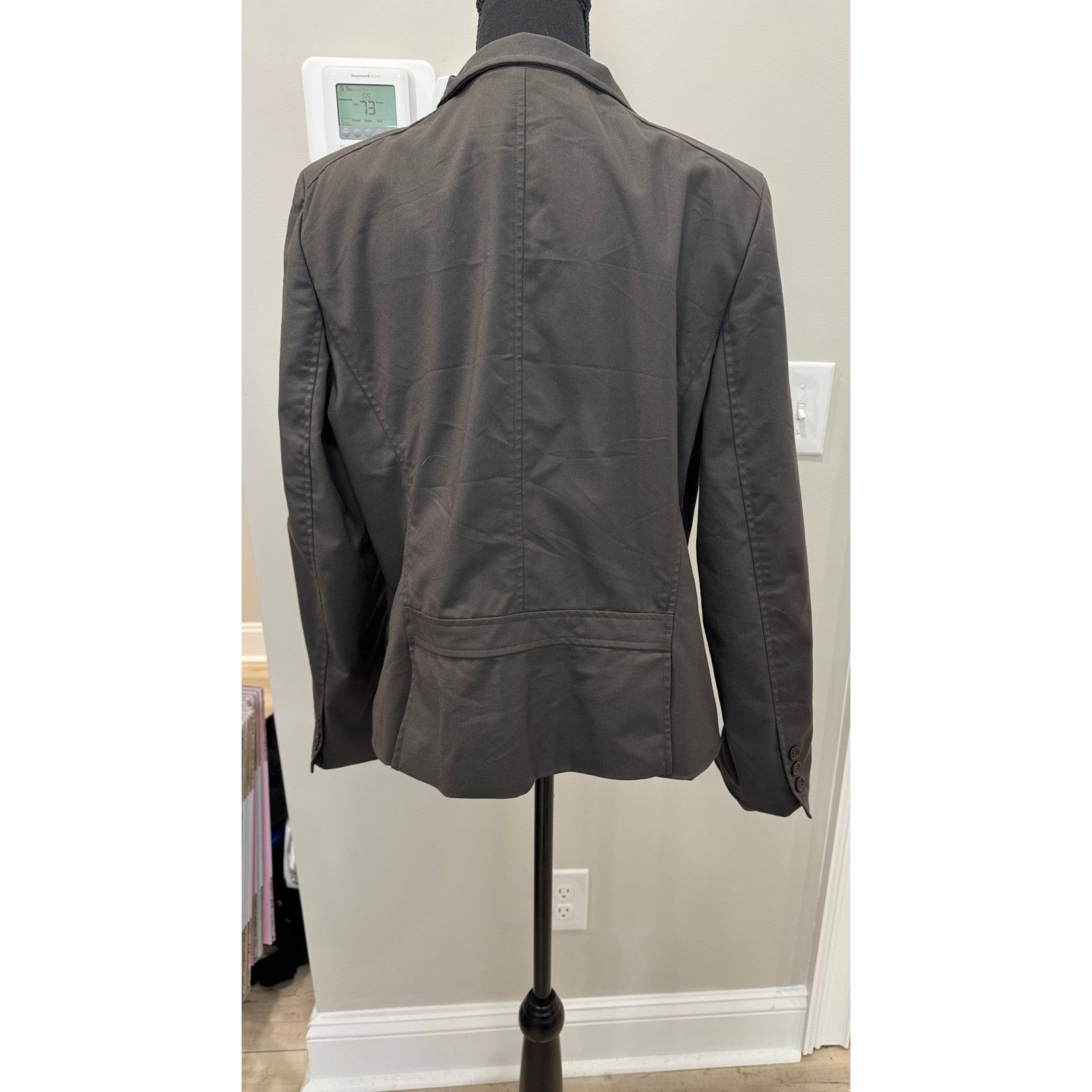 Other Vintage Andrew Oliver Jacket Gray Solid Pleated Size 16 Size XXL / US 16-18 / IT 52-54 - 2 Thumbnail
