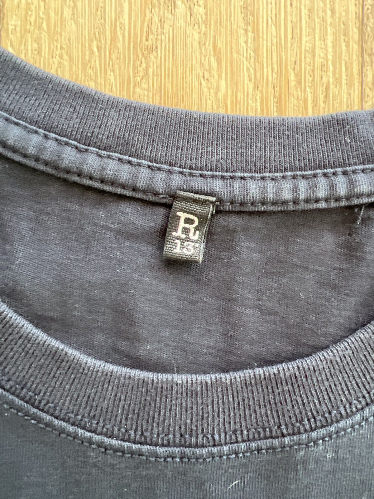 R13 Black tshirt with print Size US L / EU 52-54 / 3 - 4 Thumbnail