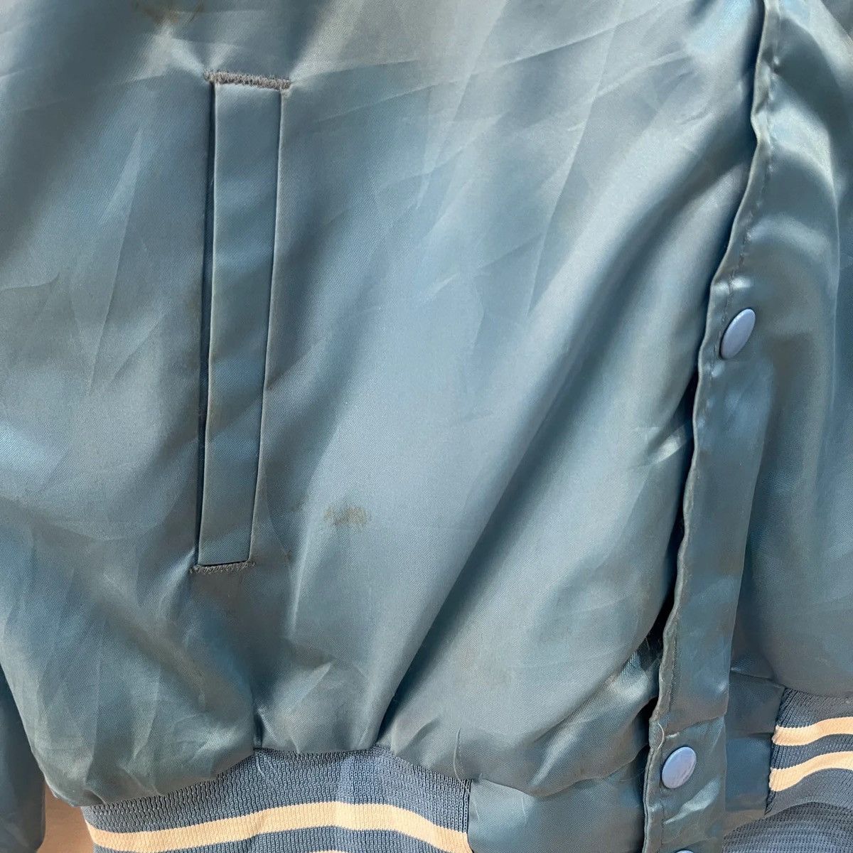 Chalk Line Vintage Houston Oilers Chalk Line Satin Bomber Jacket Size US M / EU 48-50 / 2 - 9 Thumbnail