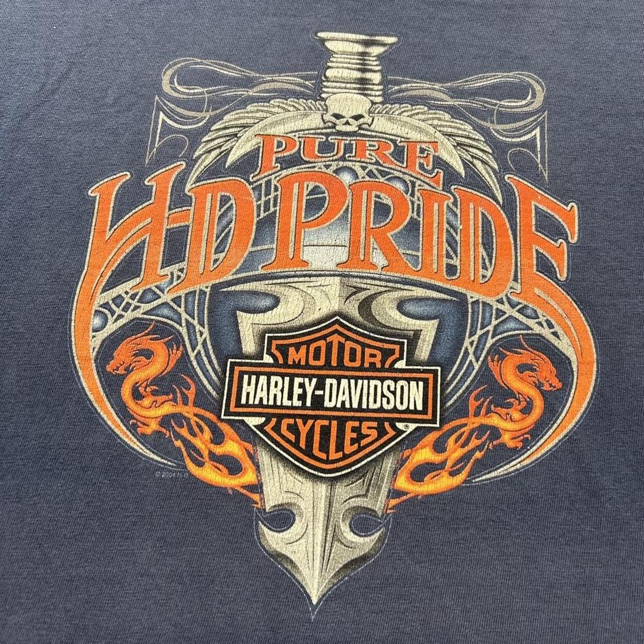 Harley Davidson Vintage Harley Davidson Flame & Dragon T Shirt Size L Size US L / EU 52-54 / 3 - 3 Thumbnail