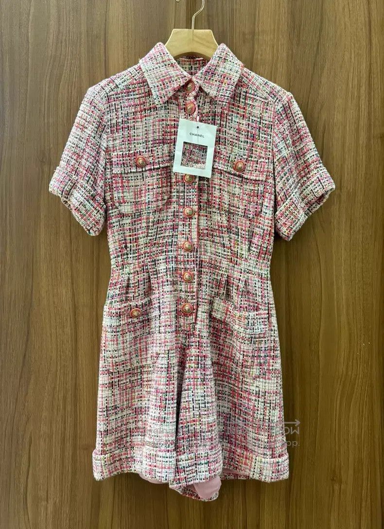 Chanel Chanel Colourful tweed jumpsuit Size 25" / US 0 / IT 36 - 1 Thumbnail