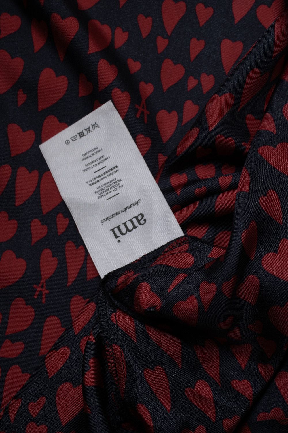 AMI Ami, Red heart print shirt Size US L / EU 52-54 / 3 - 5 Thumbnail