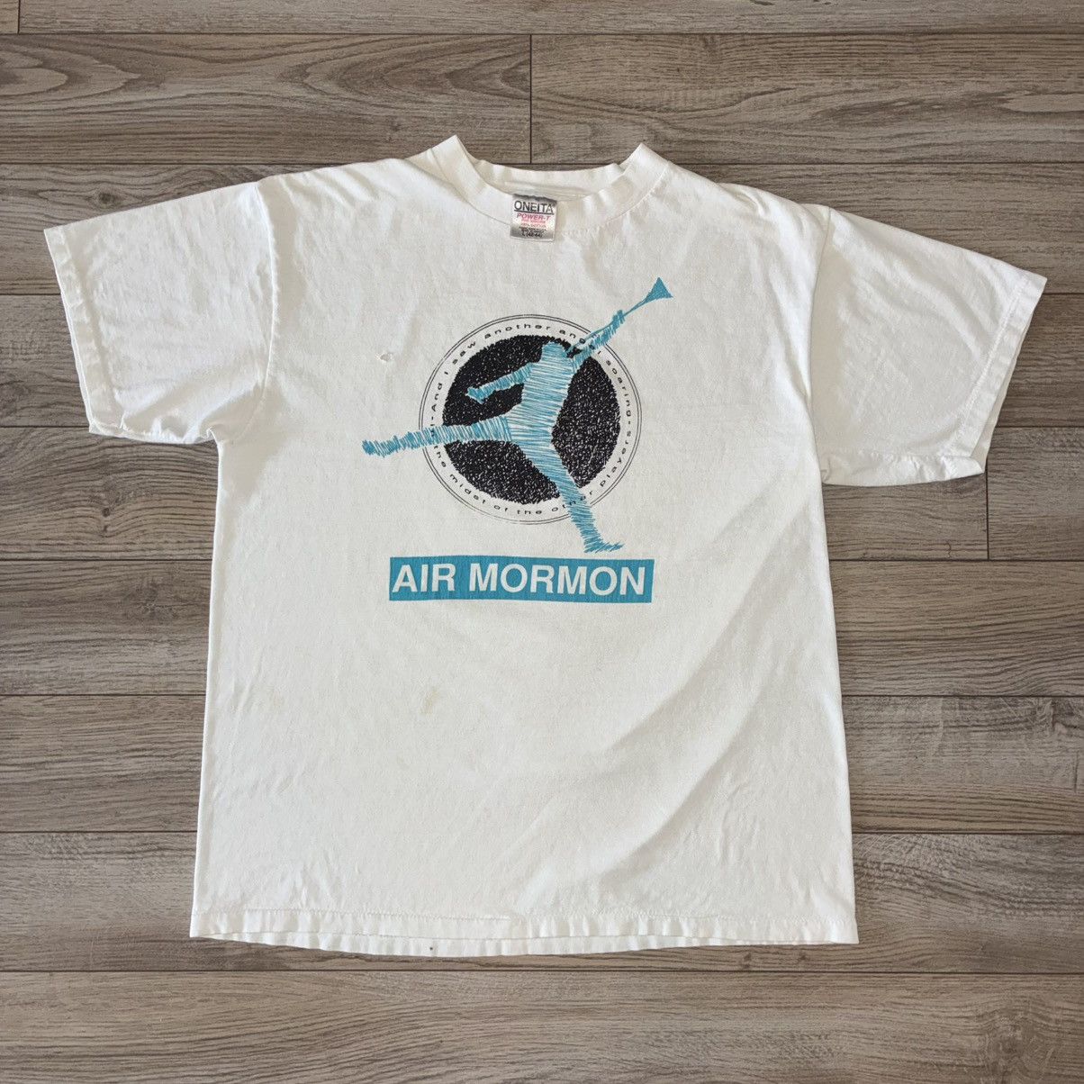 Other 90s Air Mormon air jordan boot jesus tee shirt Size US L / EU 52-54 / 3 - 1 Thumbnail