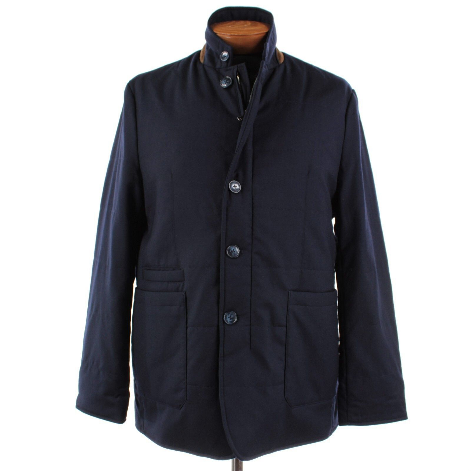 Zanella Zanella Coat Size XL US In Blue Wool Size US XL / EU 56 / 4 - 1 Thumbnail