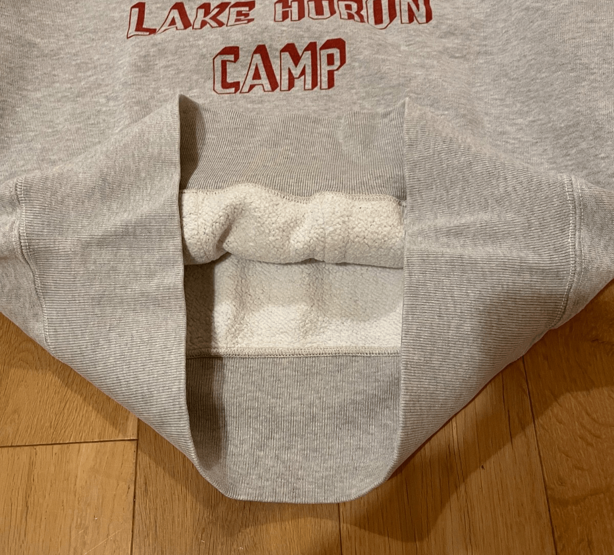 The Real McCoy's Hoodie Stencil Print Grey Medium