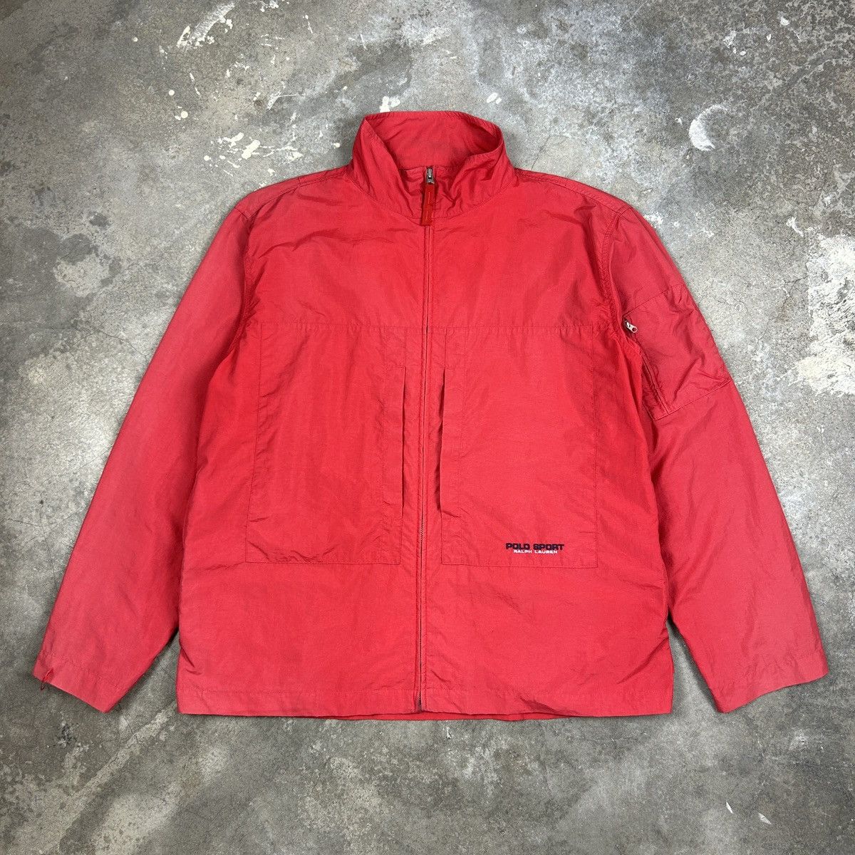 Polo Ralph Lauren × Vintage 1990s Polo Sport - Red Light Jacket Size US L / EU 52-54 / 3 - 3 Thumbnail
