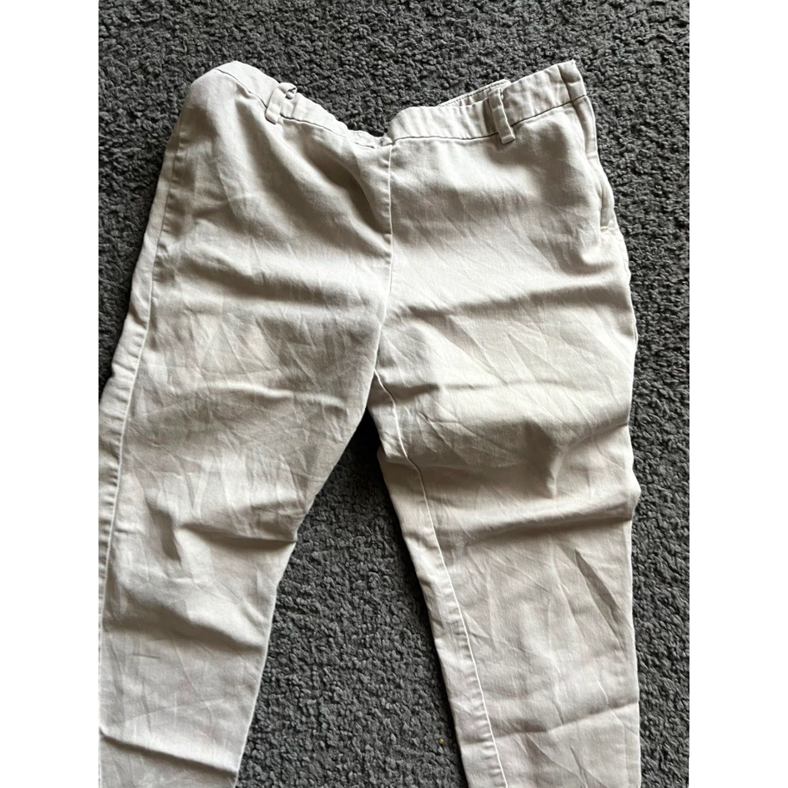 H&M H&M Dress Pants Women 4 Beige Skinny Ankle Business Casual Pull On Size 27" / US 4 / IT 40 - 2 Thumbnail