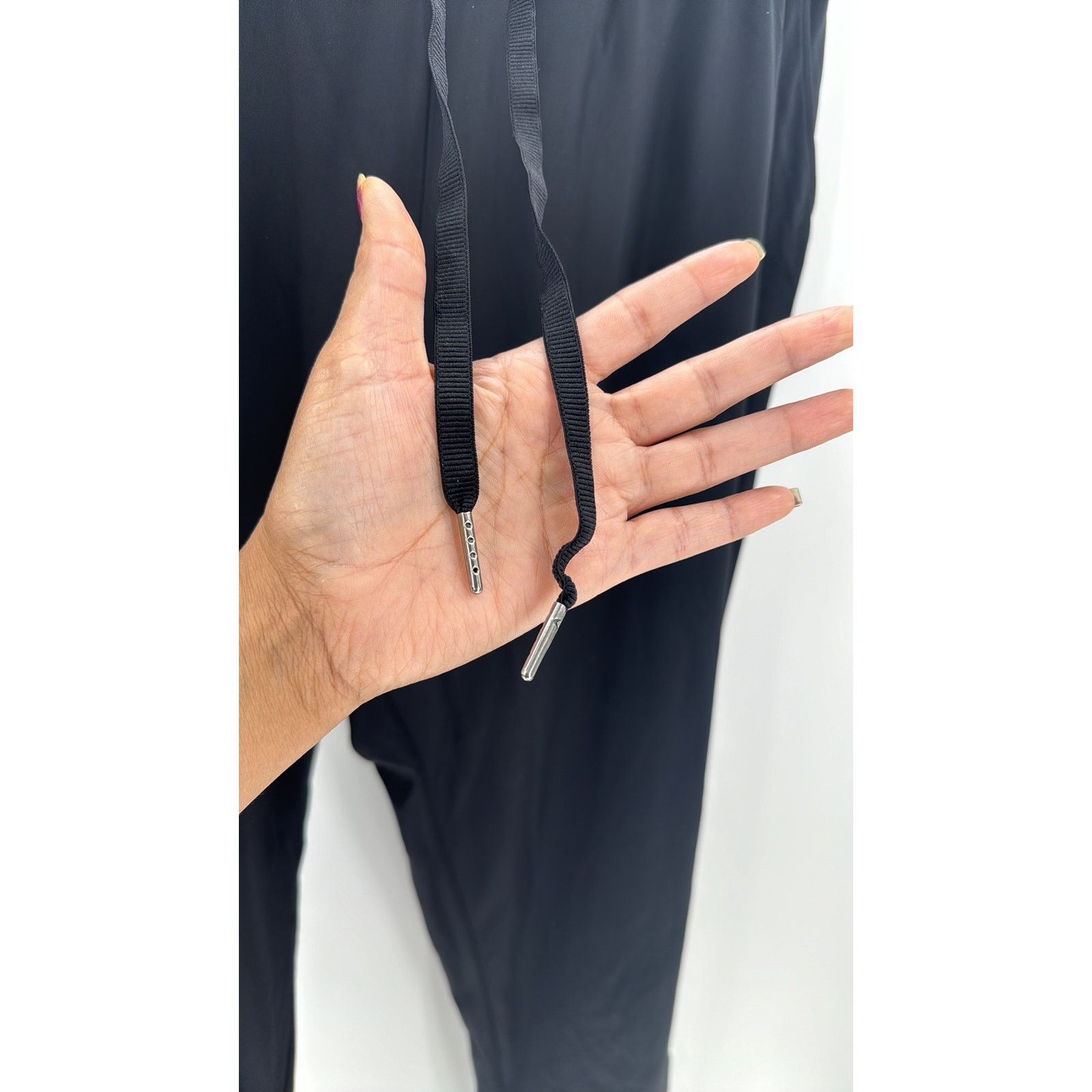 Sage SAGE black nylon blend yoga pants pockets drawstring waist Size 30" / US 8 / IT 44 - 5 Thumbnail