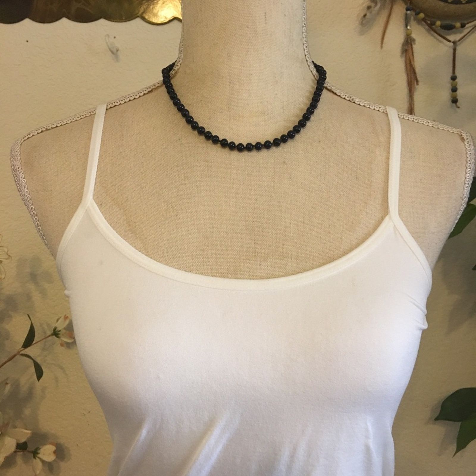 Monet Vintage Monet navy glass pearl bead necklace Size ONE SIZE - 3 Thumbnail