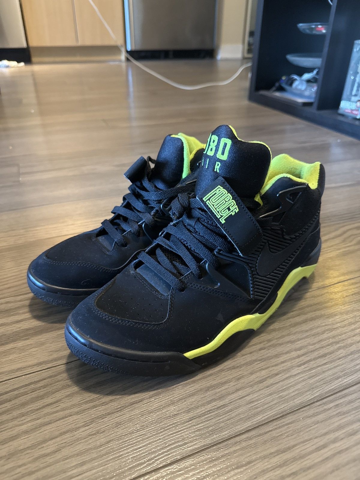 Nike Nike Air Force 180 ‘Black Volt” 2012 Size US 11.5 / EU 44-45 - 1 Thumbnail