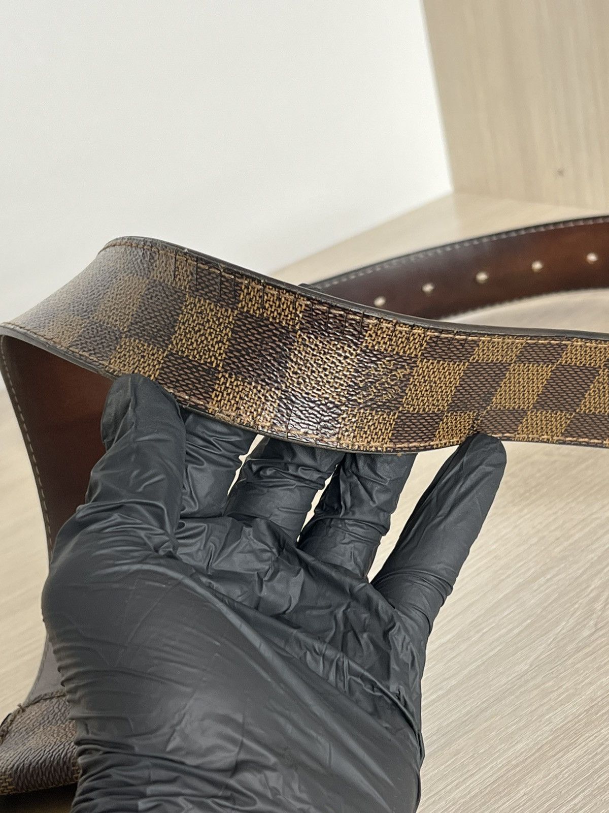 Louis Vuitton Louis Vuitton Damier Ebene Inventeur Belt Size 40 - 9 Thumbnail