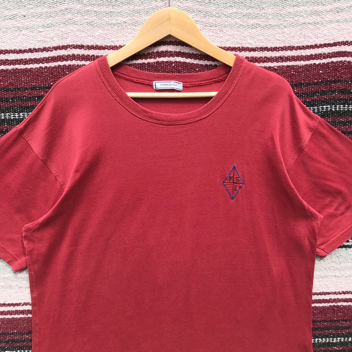 Vintage Vintage Yves Saint Lauren Embroidery Logo Shirt YSL Luxury Size US L / EU 52-54 / 3 - 4 Thumbnail