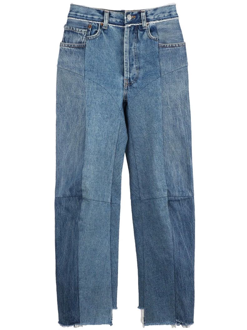 Vetements Vetements SizeXS High-Waisted Patchwork Denim Pants Size US 30 / EU 46 - 1 Thumbnail