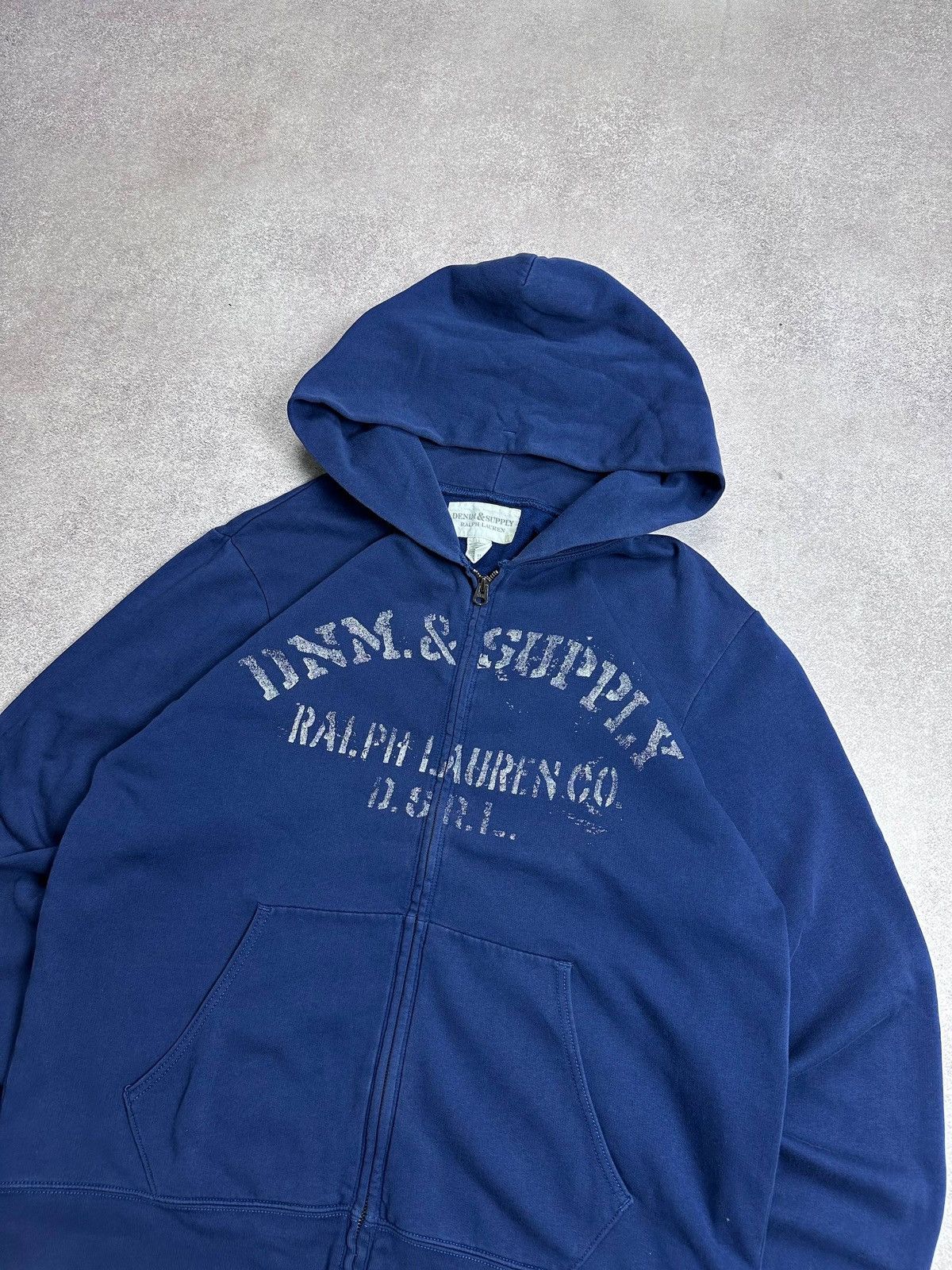 Polo Ralph Lauren Vintage Polo Ralph Lauren Denim Supply Boxy Zip Hoodie L Size US L / EU 52-54 / 3 - 2 Thumbnail