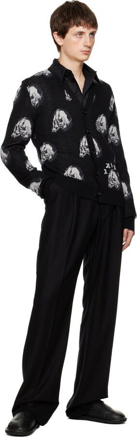 Amiri × Wes Lang o1w1db11224 Edition Skull Cardigan in Black/White Size US S / EU 44-46 / 1 - 5 Thumbnail