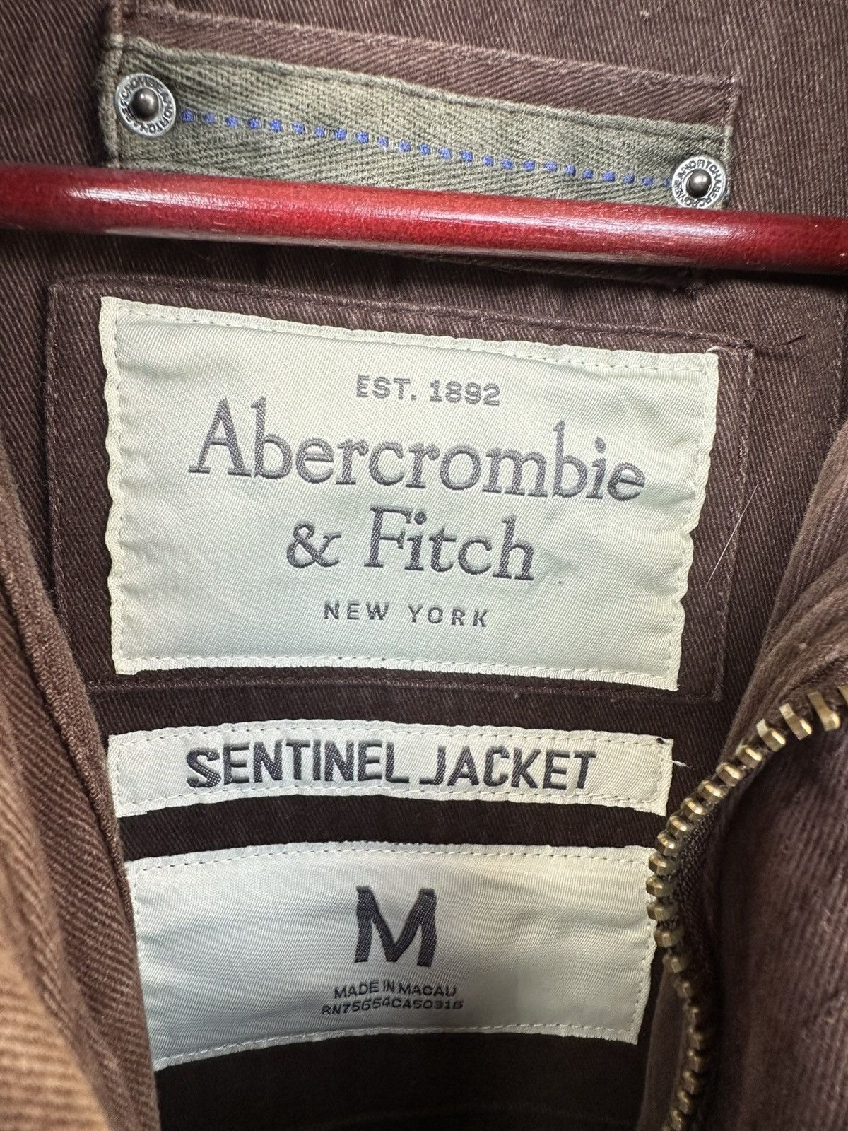 Vintage THRASHED Faded Abercrombie Brown Utility Jacket Size US M / EU 48-50 / 2 - 9 Thumbnail