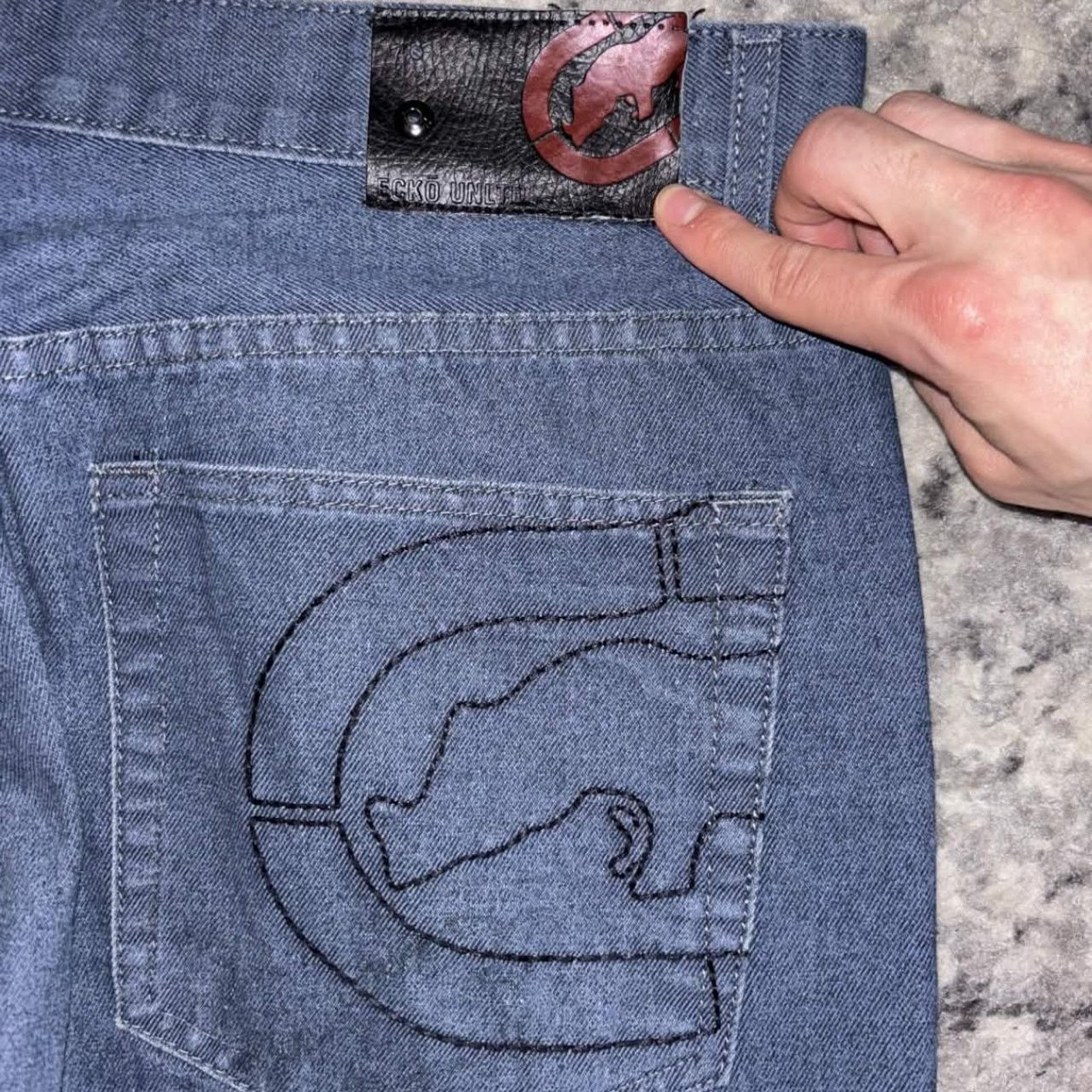 Ecko Unltd. Y2K Ecko Unltd. Slim Straight Wide Leg Jeans Size US 36 / EU 52 - 1 Thumbnail