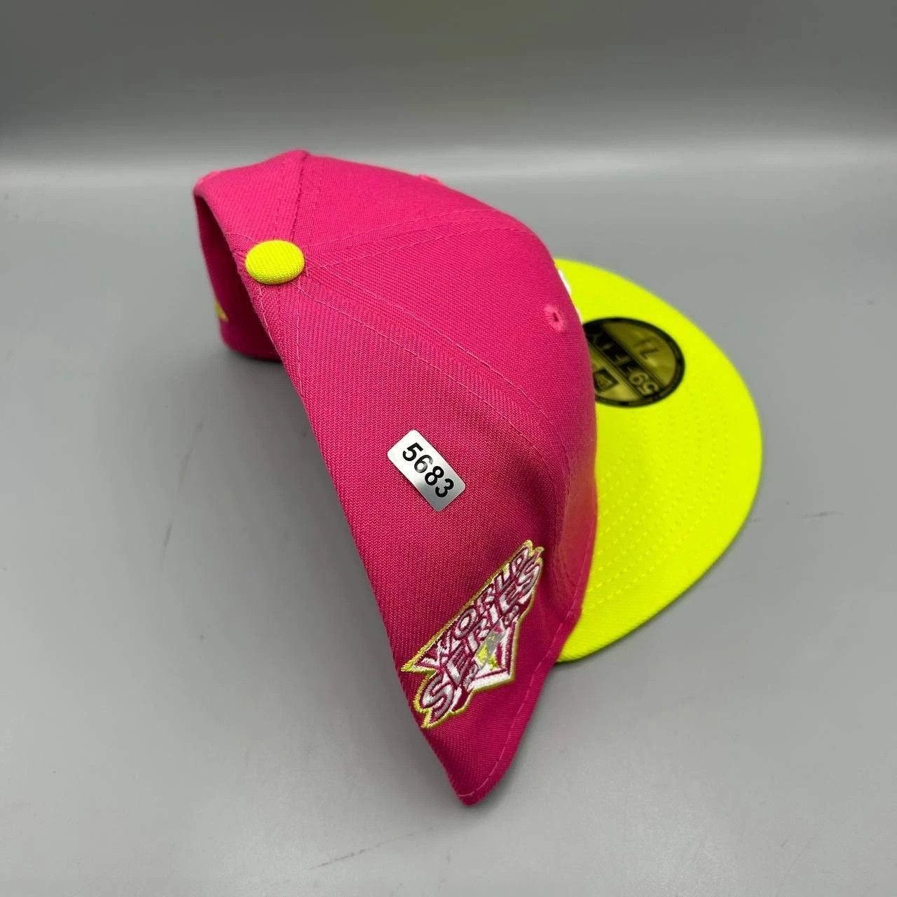 New Era New York Yankees Hat Men 7 1/2 Pink MLB Fitted Cap New Size ONE SIZE - 9 Thumbnail