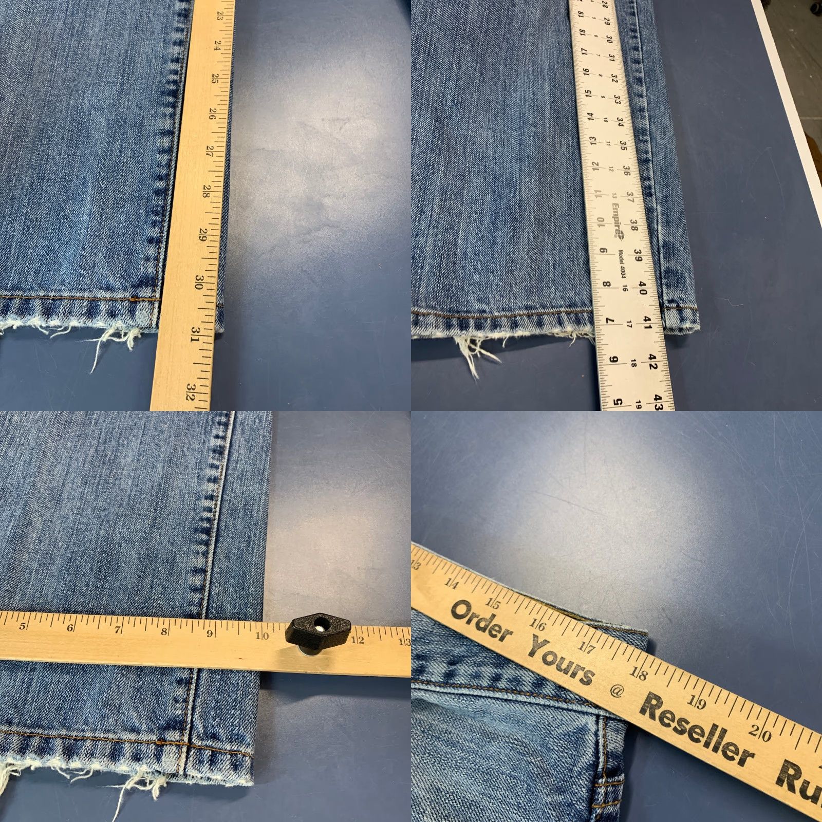 Lucky Brand VINTAGE Lucky Brand Jeans Mens 36x31 Dungarees USA Logo 5-Pocket Straight Blue Denim Shirt Size US 36 / EU 52 - 9 Thumbnail