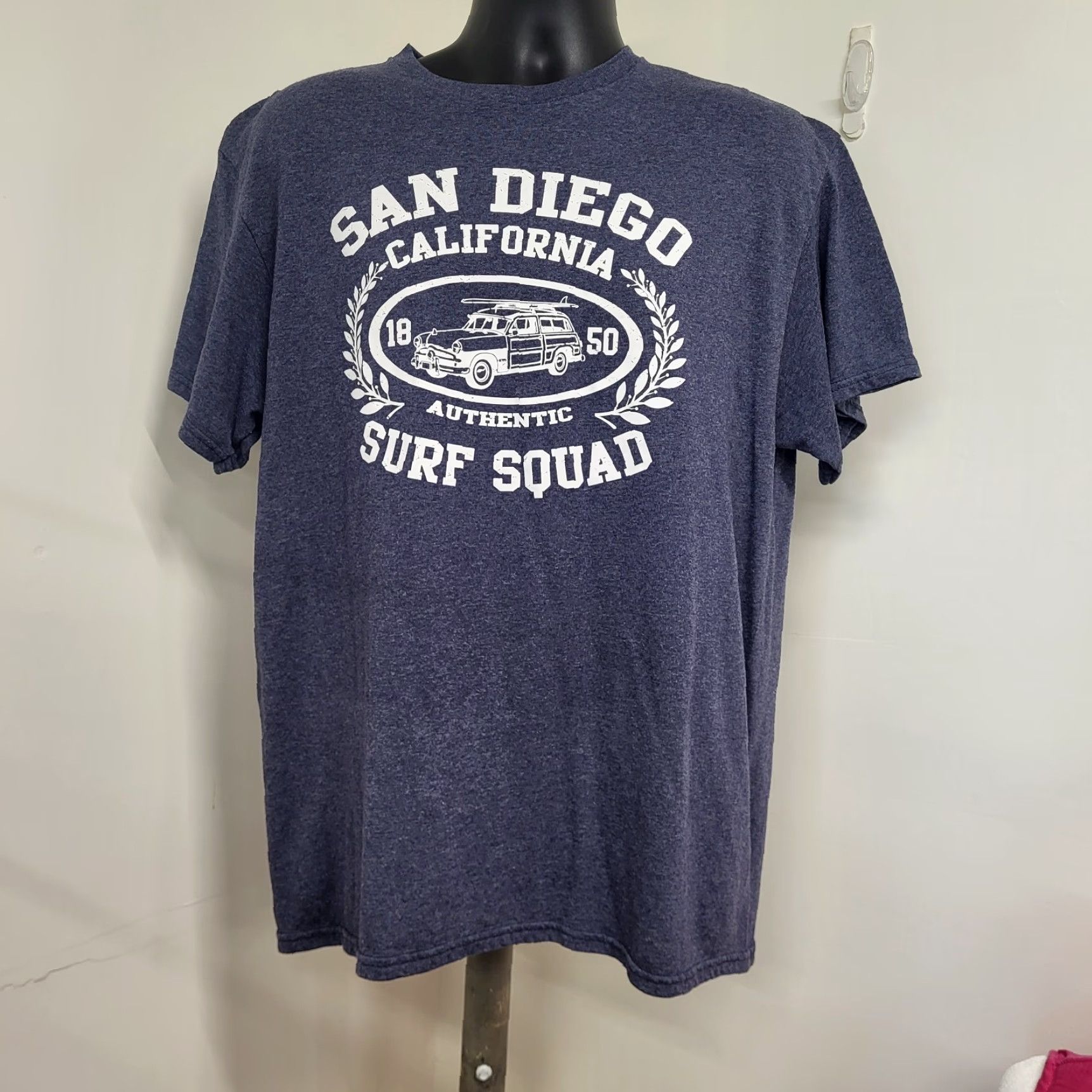 Delta Delta T-Shirt Men L California San Diego Surfboard Authentic Surf Squared Brand Beach Pattern Solid Gray Size US L / EU 52-54 / 3 - 2 Thumbnail
