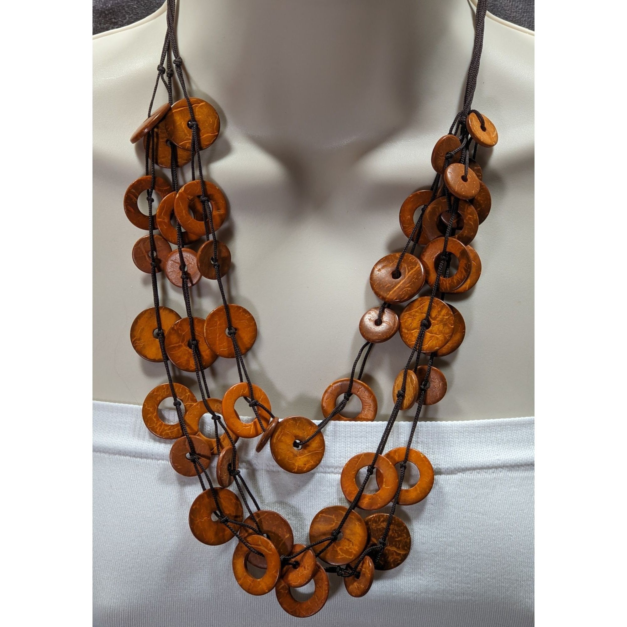 Other Paparazzi Wonderfully Walla Walla Necklace With Brown Coconu Size ONE SIZE - 2 Thumbnail