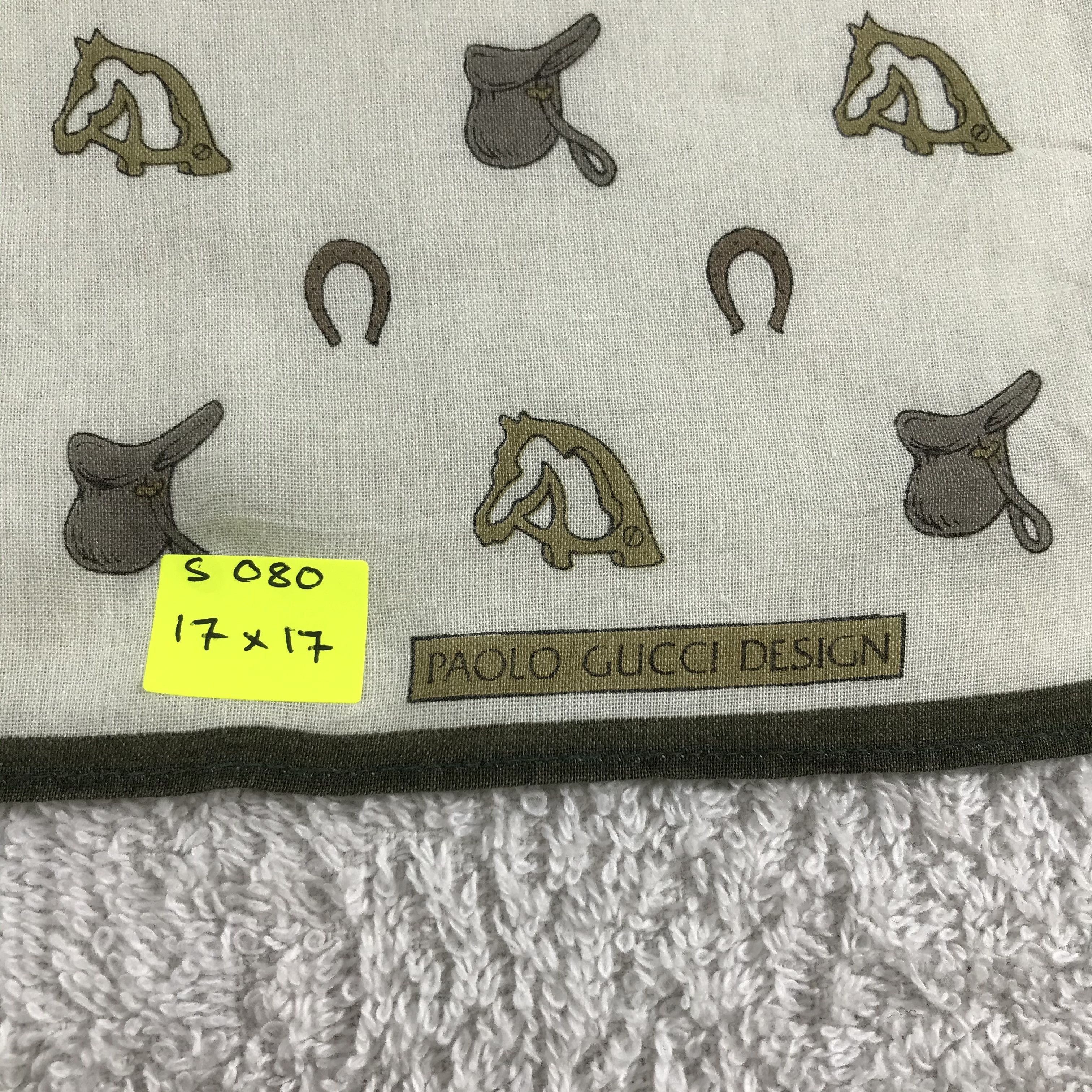 Paolo Gucci × Vintage Paolo Gucci Bandana / Handkerchief / Neckerchief - S080 Size ONE SIZE - 5 Thumbnail