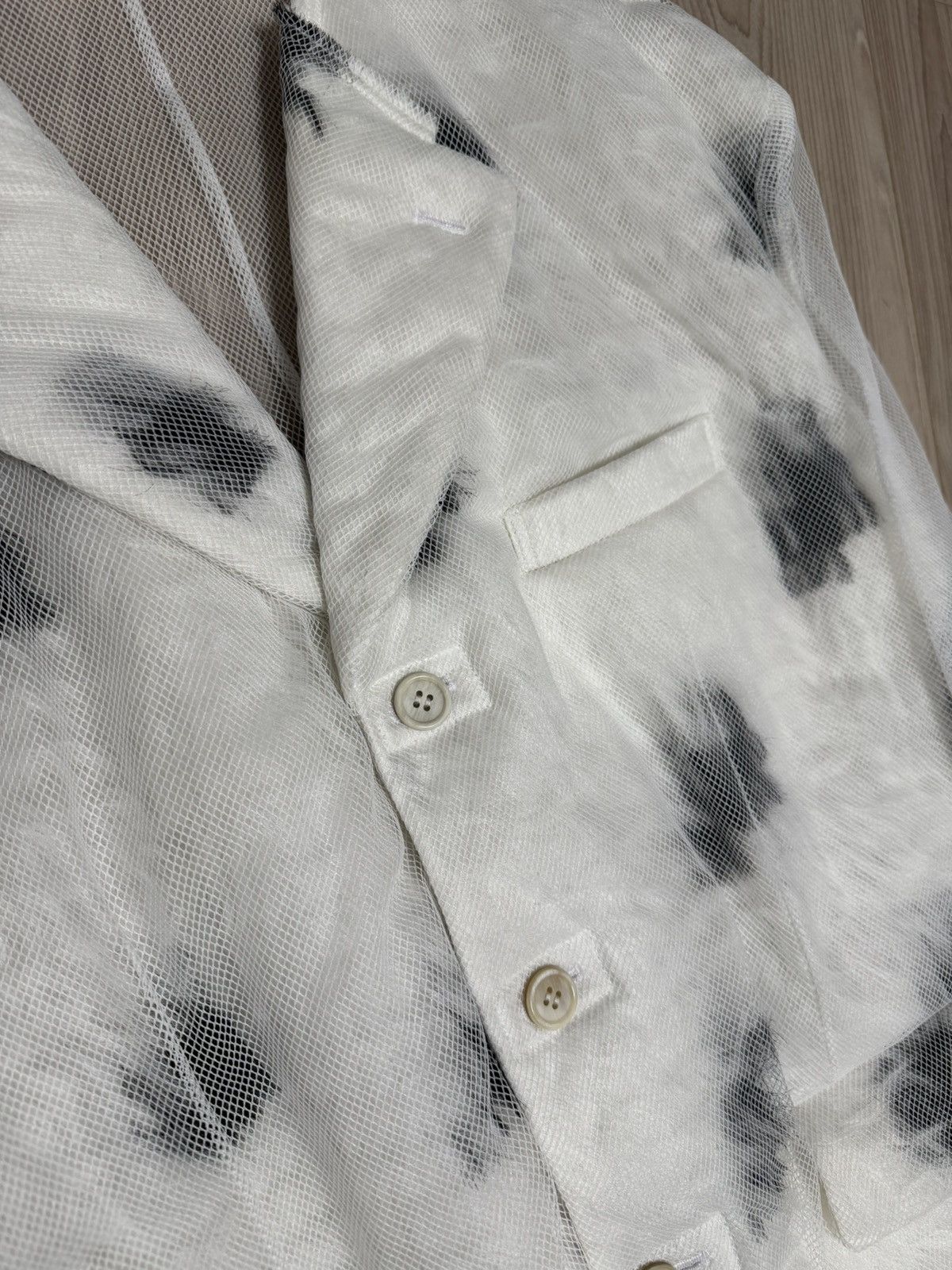 Comme des Garcons SS2025 COMME des GARÇONS Sheer Mesh Overlay Layered Jacket Size S / US 4 / IT 40 - 9 Thumbnail