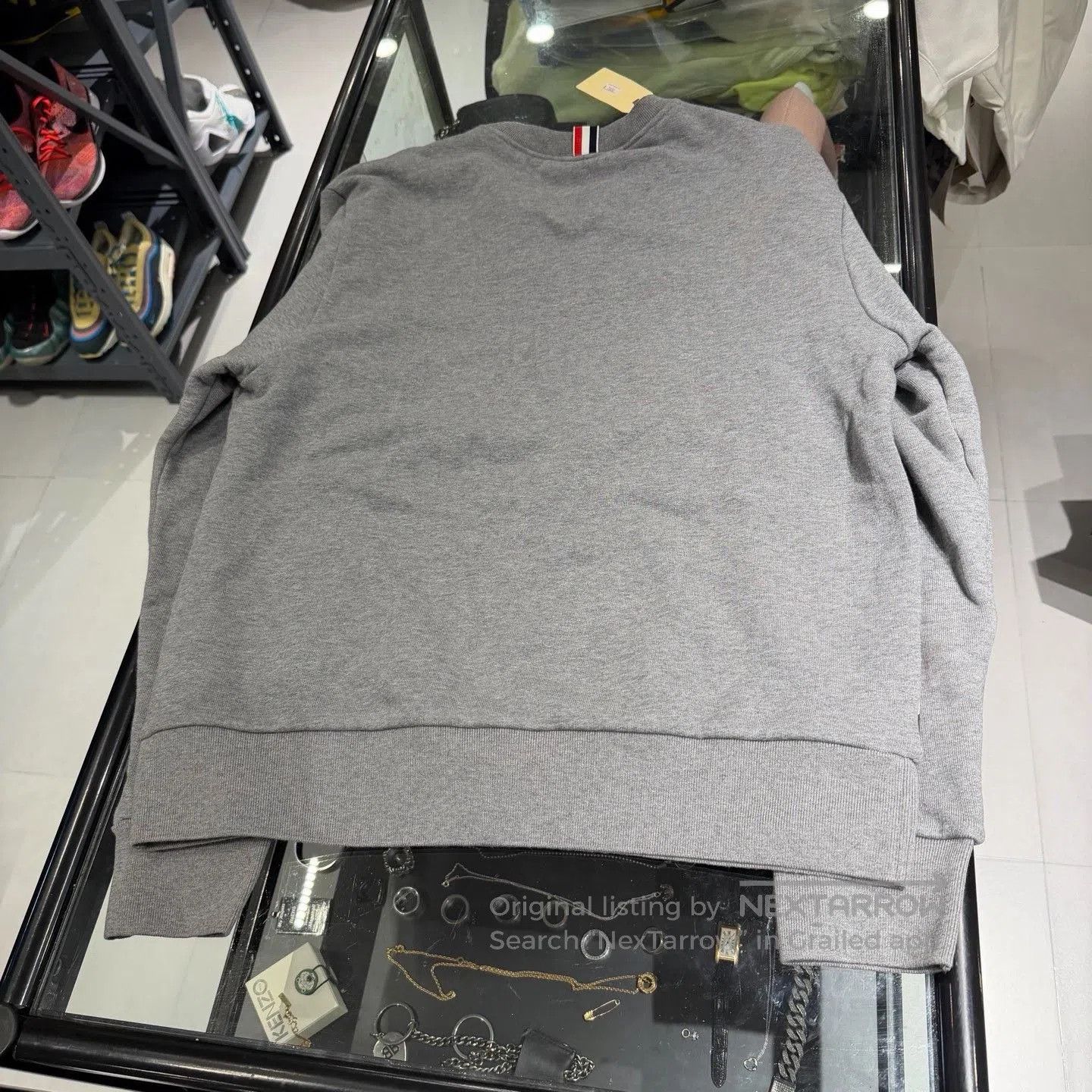 Thom Browne Thom Browne TB Classic Stripe Crewneck Sweatshirt. Size US L / EU 52-54 / 3 - 2 Thumbnail