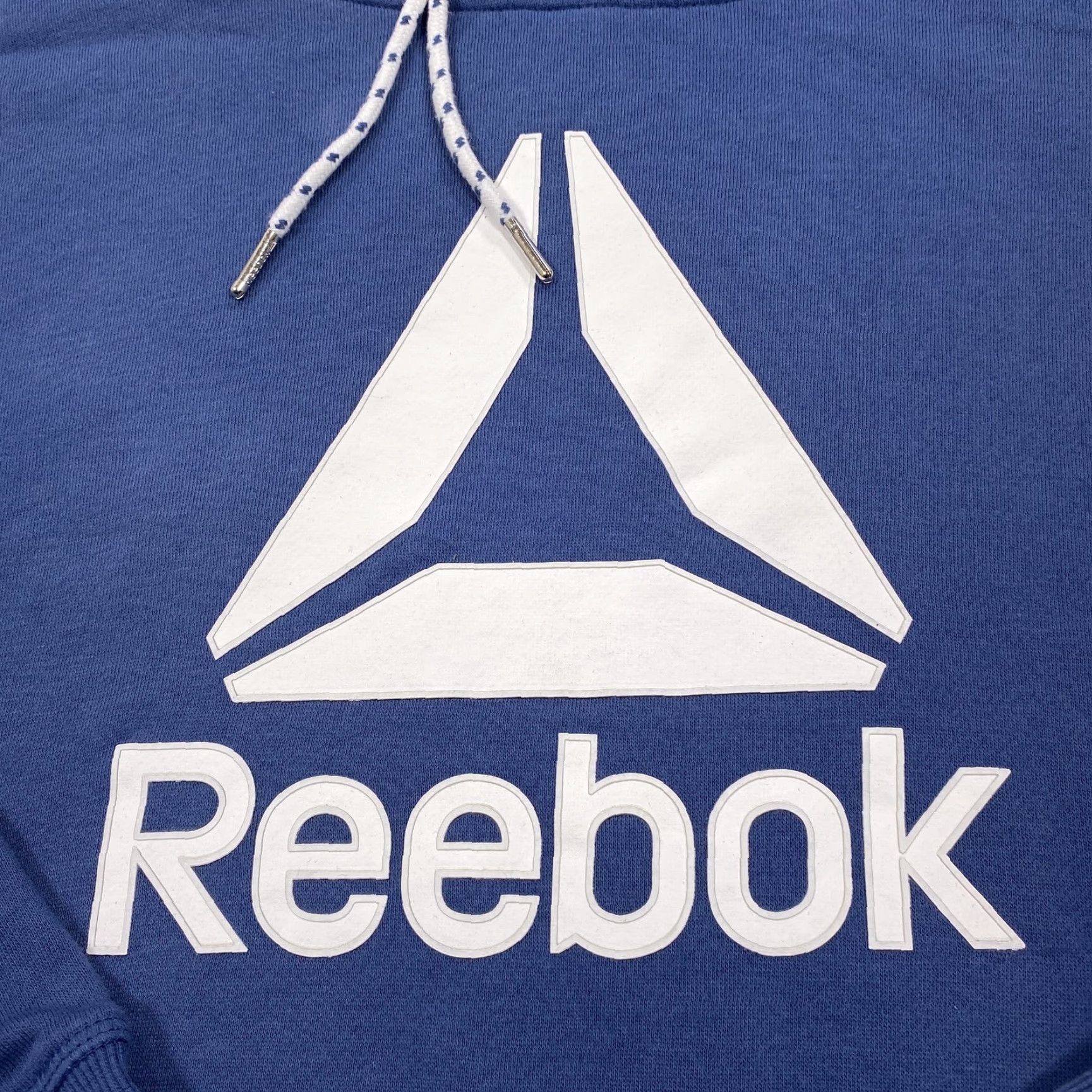 Reebok Reebok Hoodie Mens M Blue Pullover Fleece Graphic Logo Drawstring Hooded Size US M / EU 48-50 / 2 - 2 Thumbnail