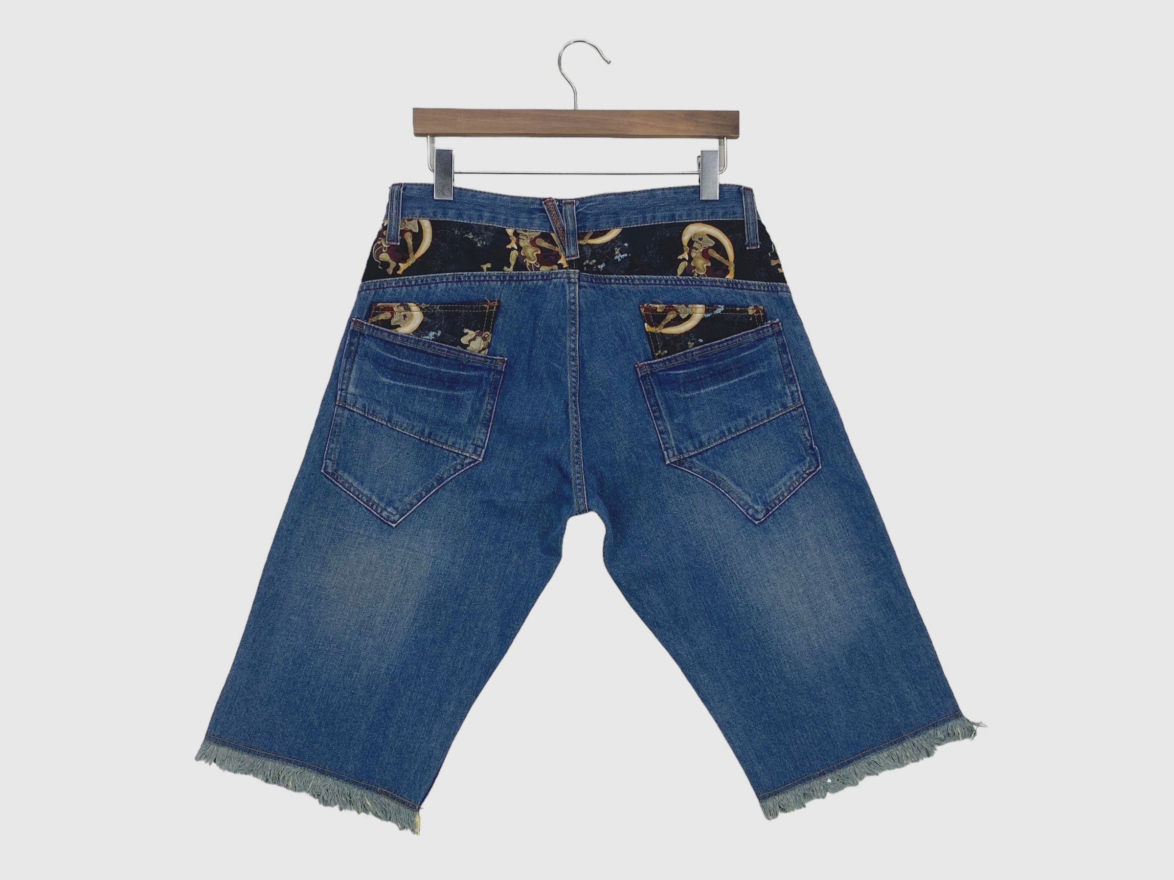 Japanese Brand Piko Short Denim Koi Sukajan Jeans Size US 32 / EU 48 - 2 Thumbnail