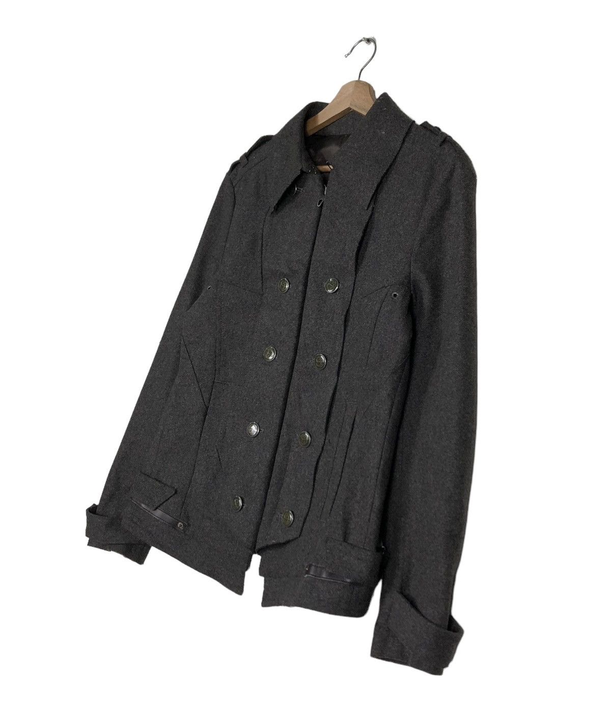 PPFM 🔥VINTAGE WOOL BIKER JACKET PPFM JAPAN DOUBLE LAYER Size US M / EU 48-50 / 2 - 4 Thumbnail