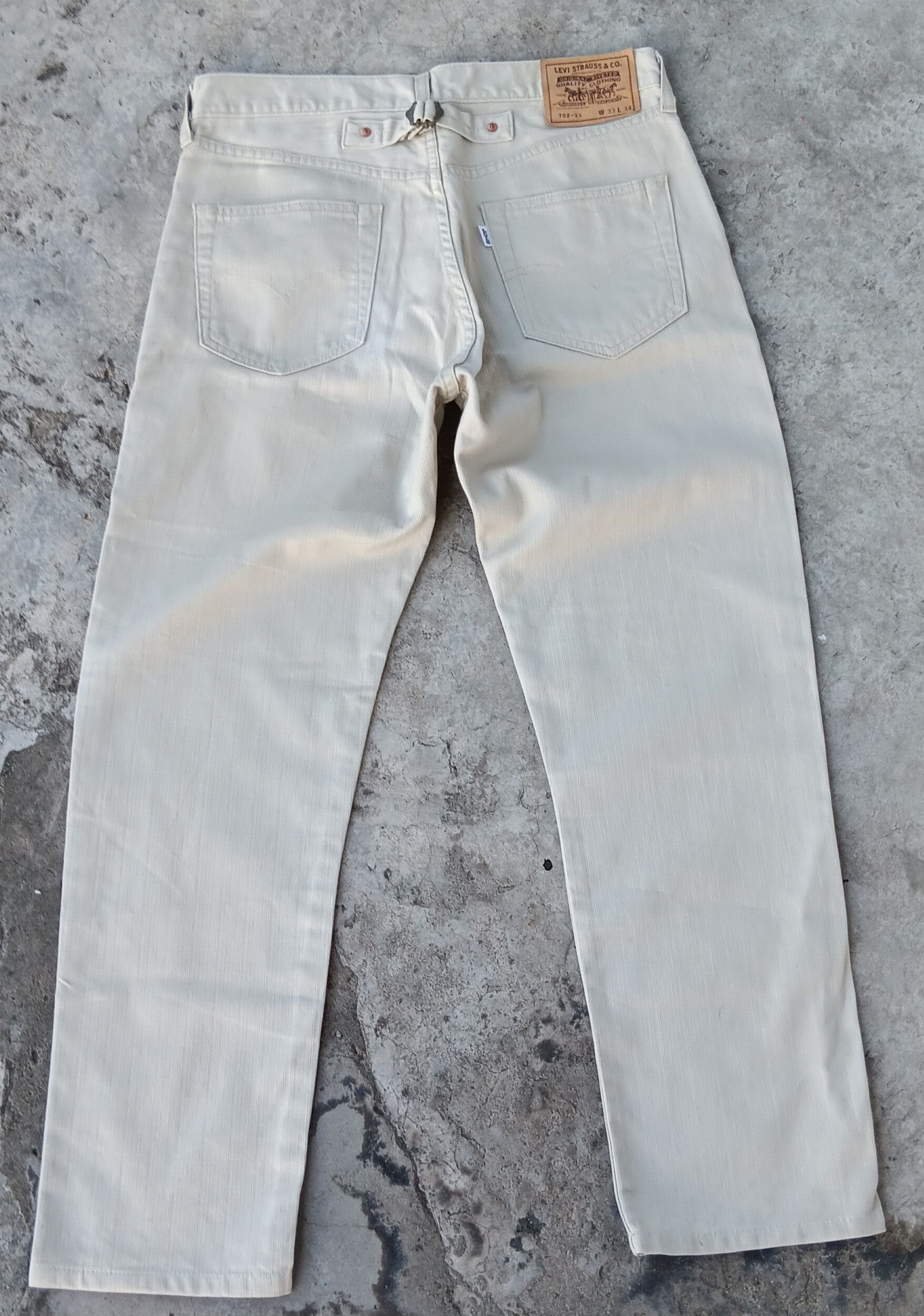 Japanese Brand Vintage Levi's Big E Flying Button Buckle Back Size US 33 - 4 Thumbnail