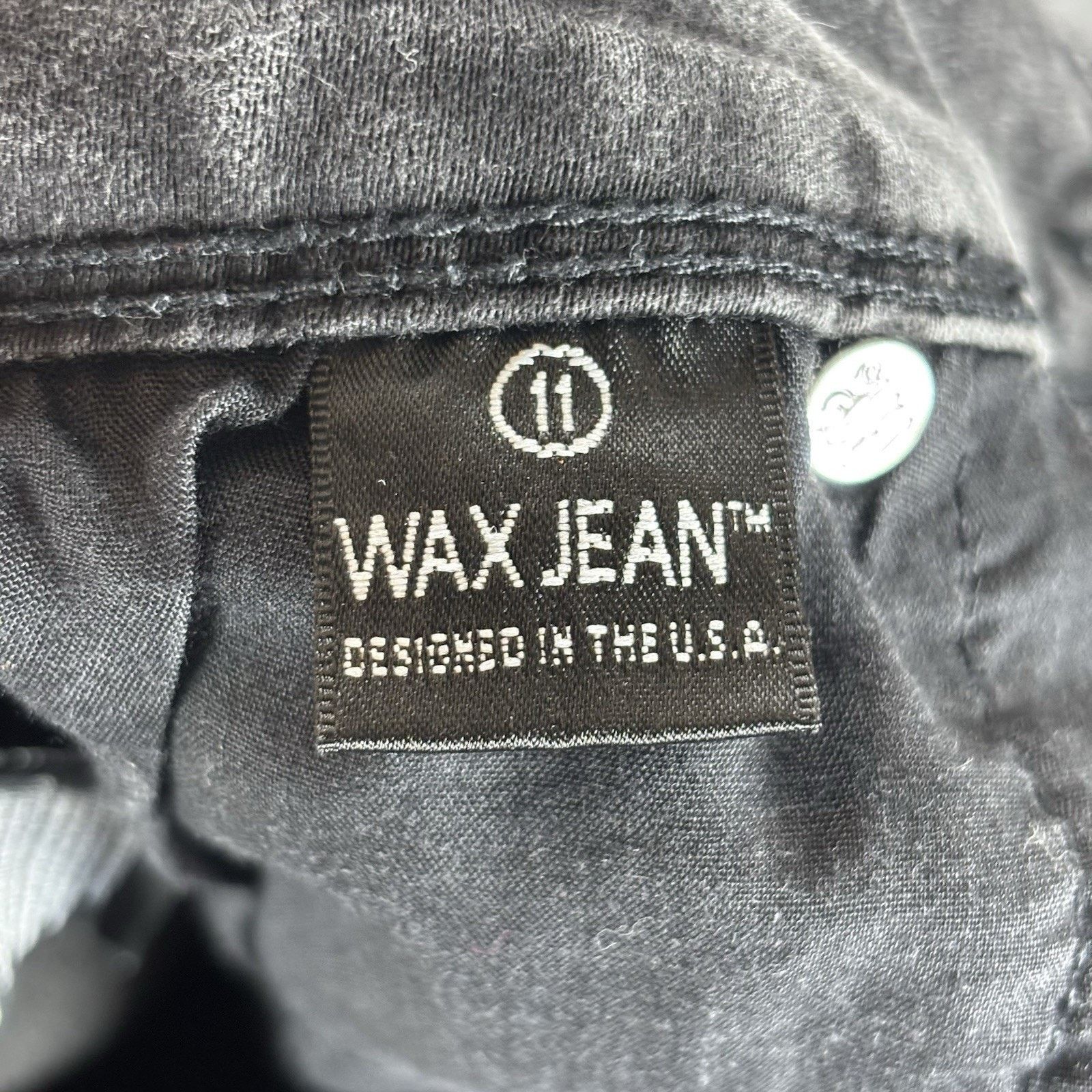 Other Wax Jean Butt I Love You Black High Rise Jeans 30x27 Sz 11 Size 30" / US 8 / IT 44 - 5 Thumbnail