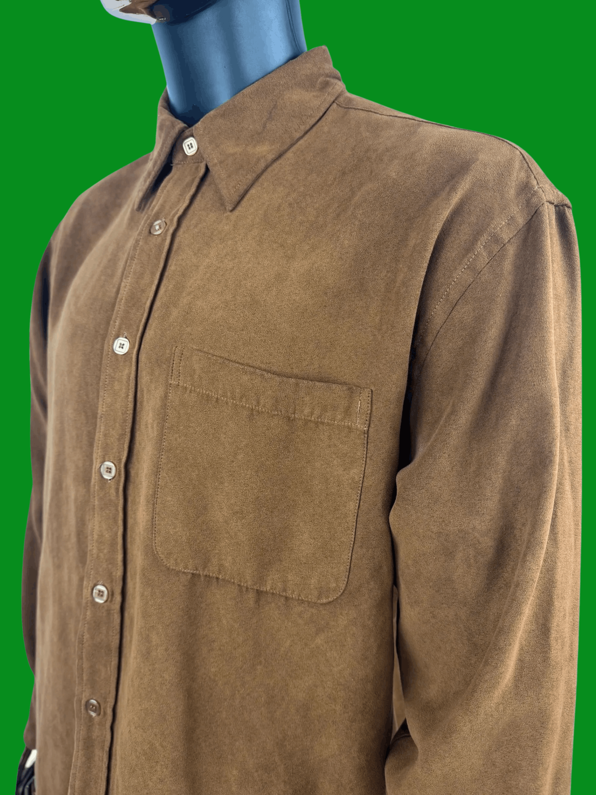 Oleg Cassini VTG Oleg Cassini Faux-Suede Western Cowboy Long Sleeve Size US XL / EU 56 / 4 - 1 Thumbnail