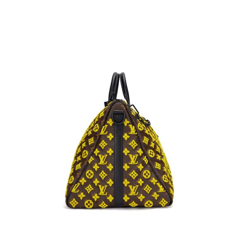 Louis Vuitton Keepall Triangle Bandouliere 50 Tuffetage Yellow Duffle Size ONE SIZE - 2 Thumbnail